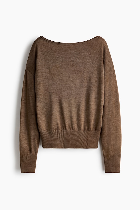 Женские топы H&M Fine-Knit One-Shoulder Top