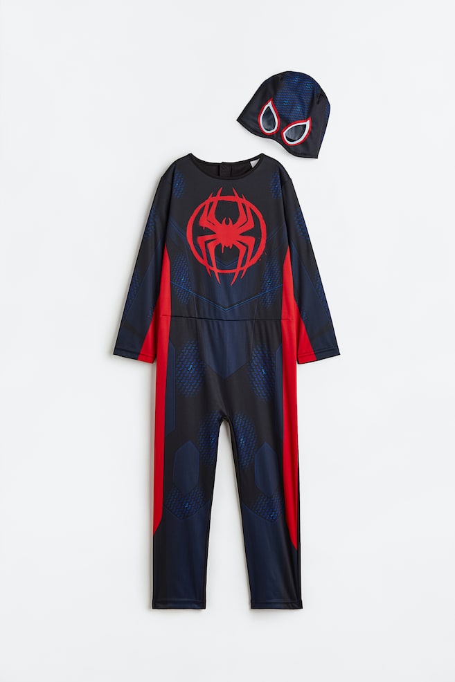 Printed all-in-one suit - Dark blue/Spider-Man
