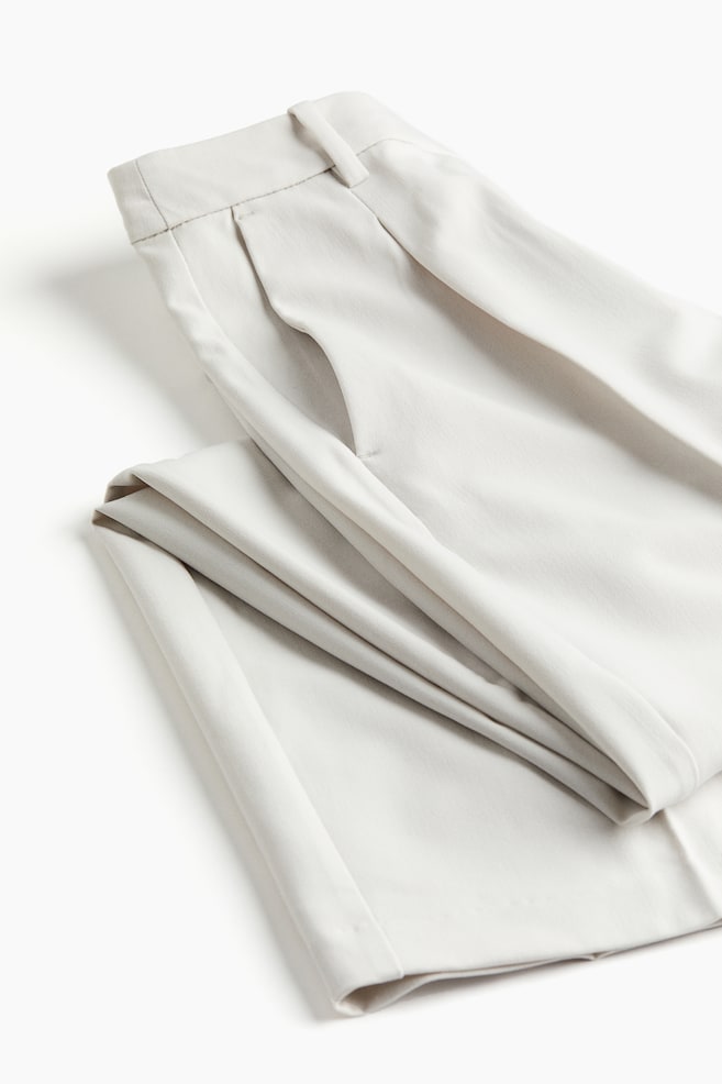 Pantalon large - Beige clair/Noir/Gris - 5