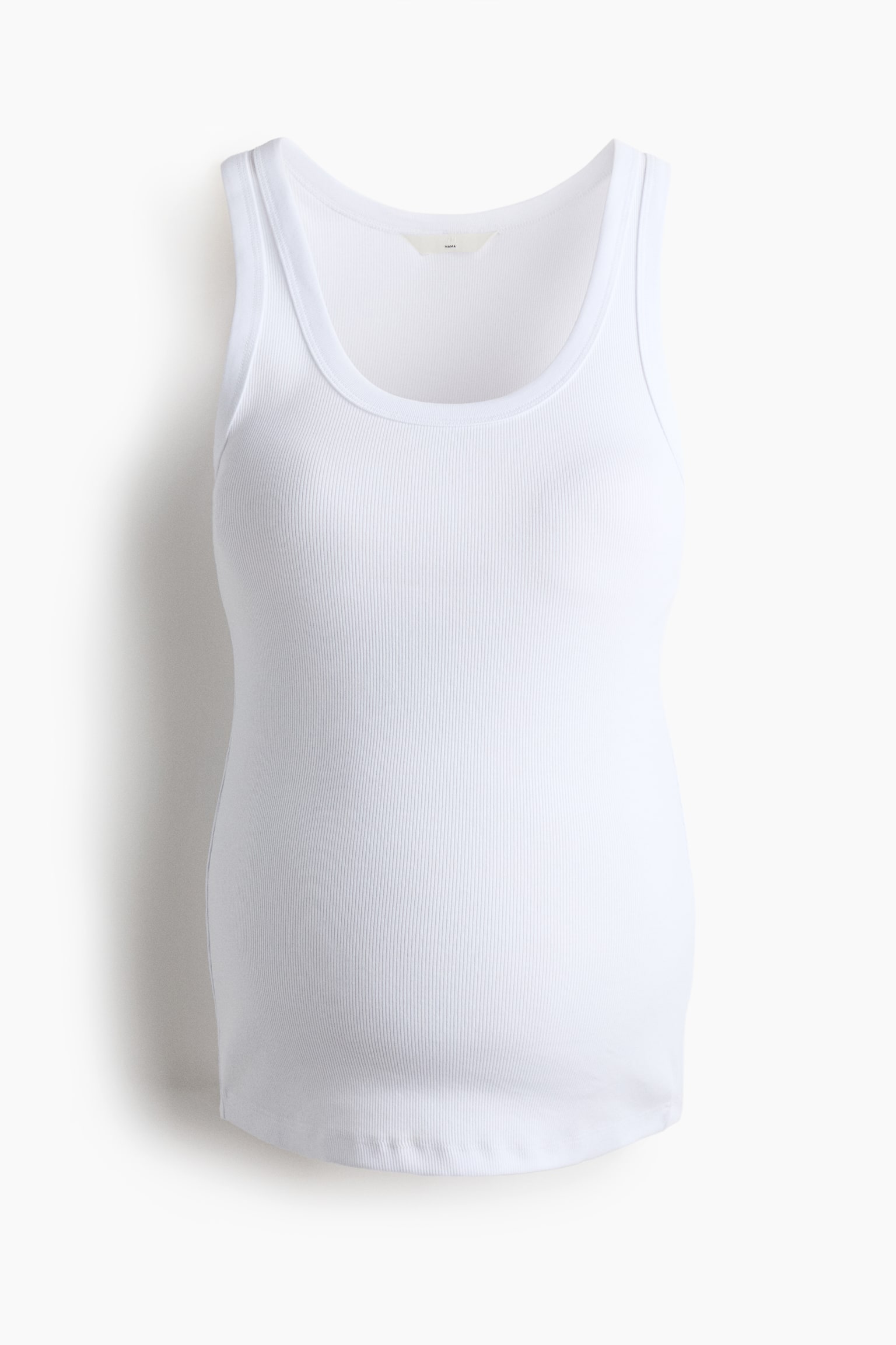 MAMA Ribbed vest top - White/Black/Dark brown/Khaki green - 2