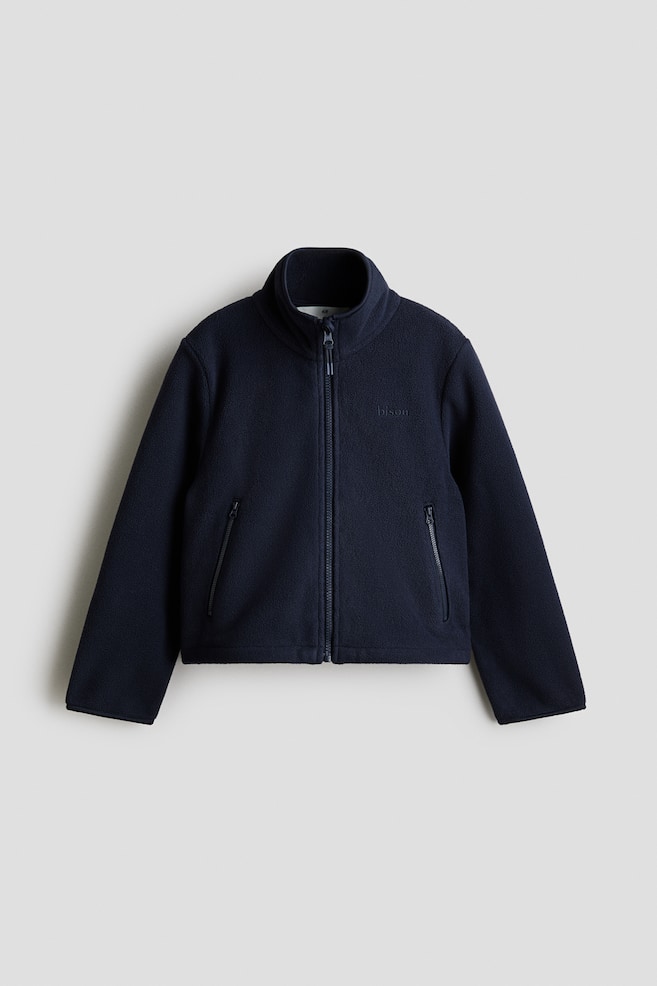 Fleece jacket - Navy blue/Light pink - 1