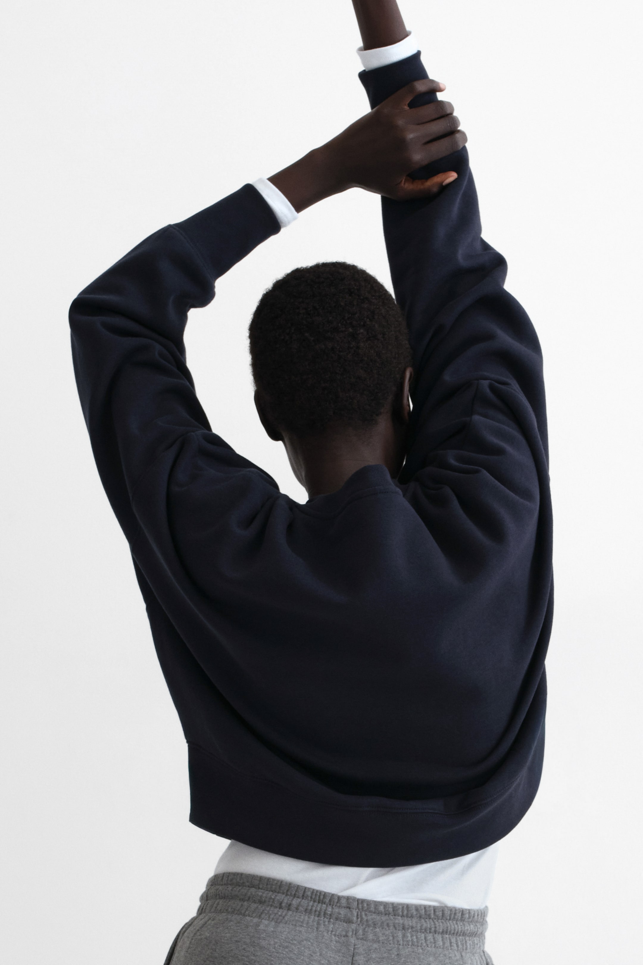 查看大圖: 加大碼運動衫 - 海軍藍 - Ladies | H&M HK 3