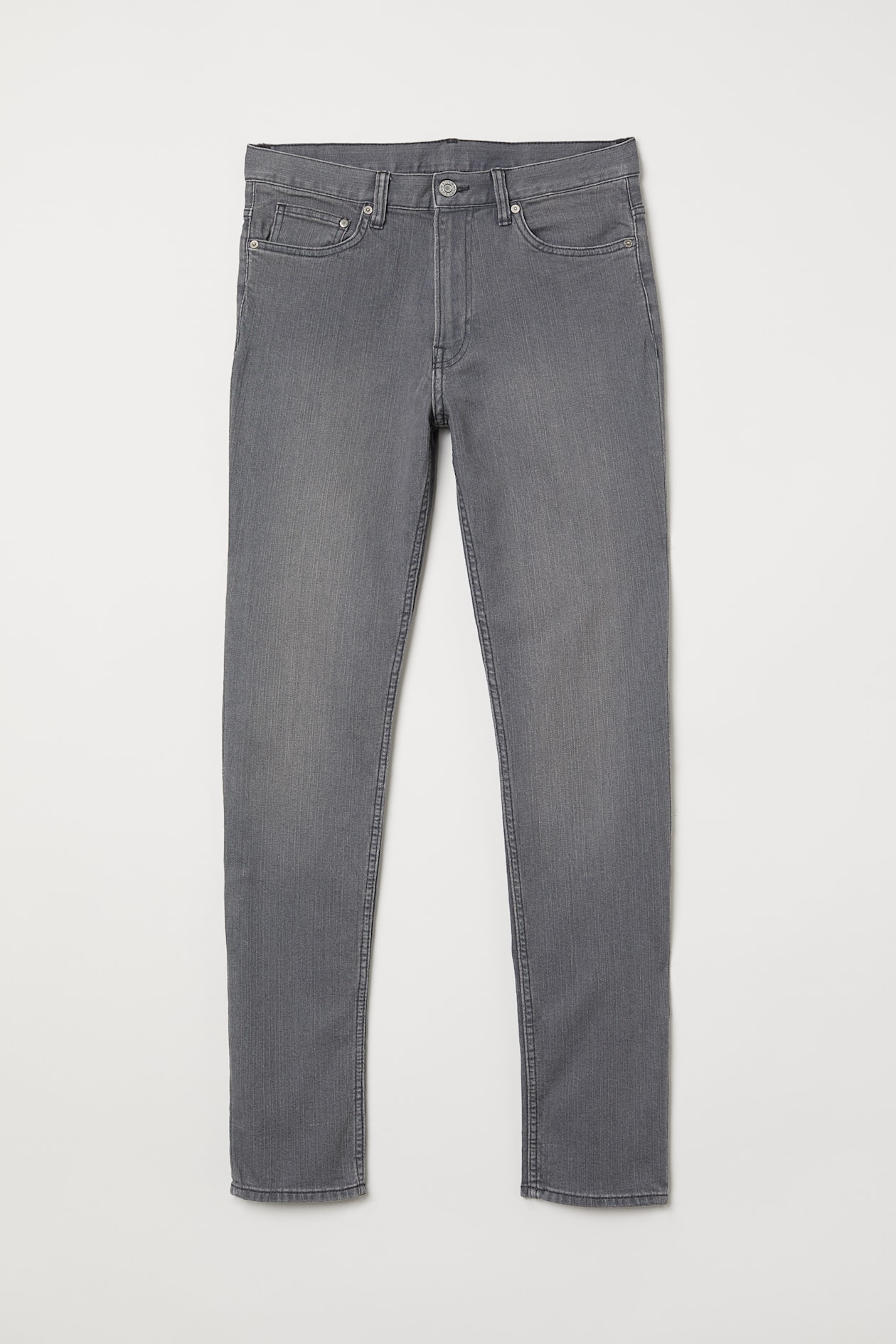 Slim Jeans - Regular waist - Long - Gray - Men | H&M US