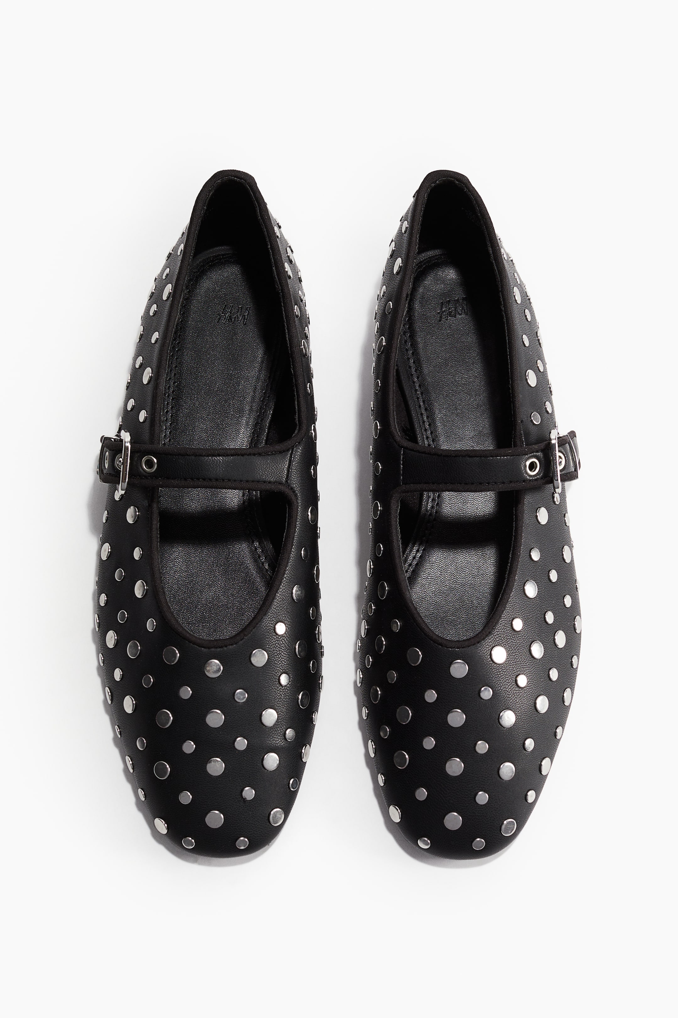 Studded Mary Jane Ballet Flats - Black - Ladies | H&M US