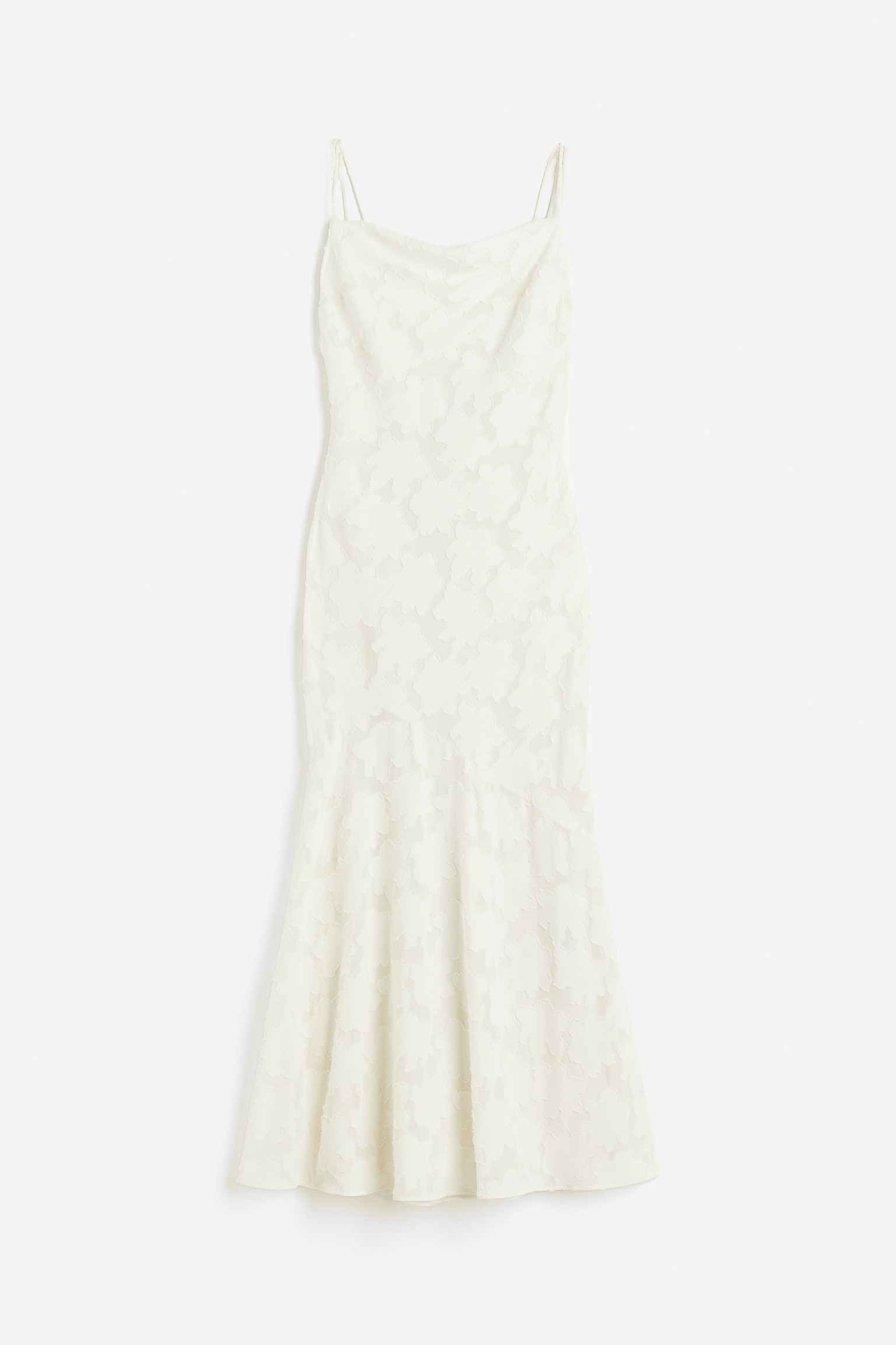 Jacquard Weave Dress - Cream - 1