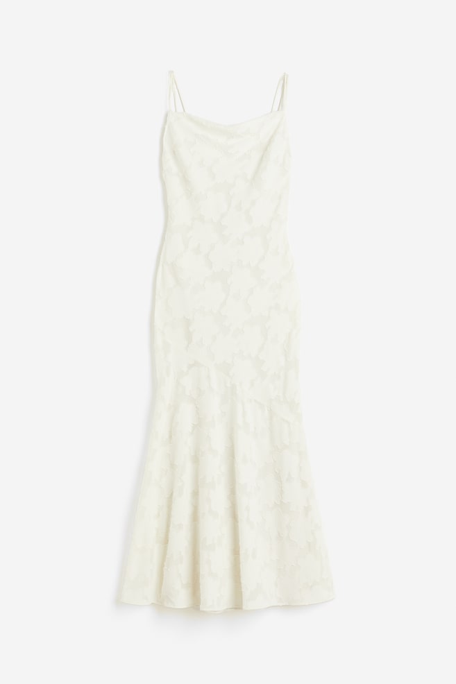 Jacquard-weave dress - Cream - 2