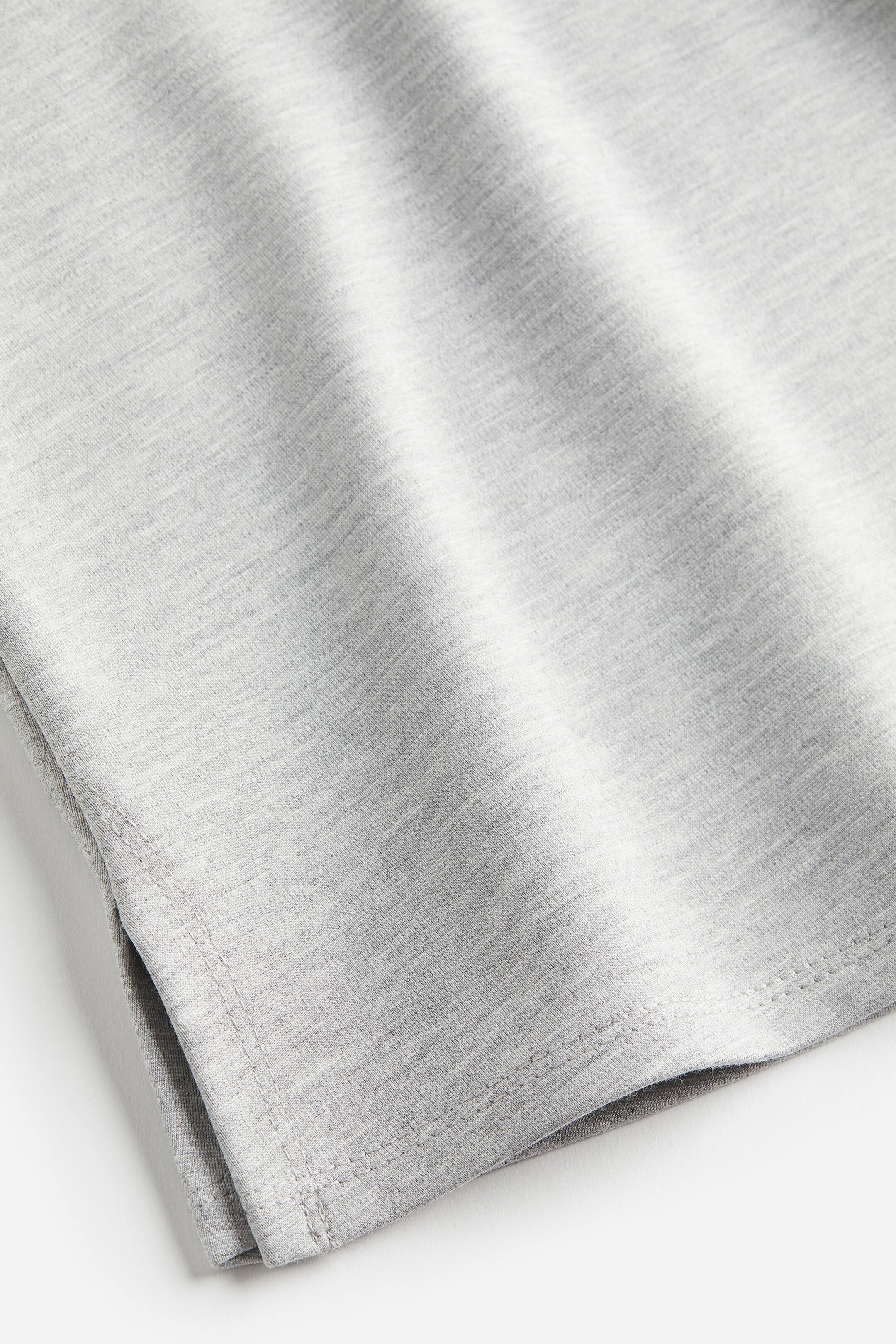 View larger image: Flared jersey skirt - Light grey marl - Ladies | H&M MY 2