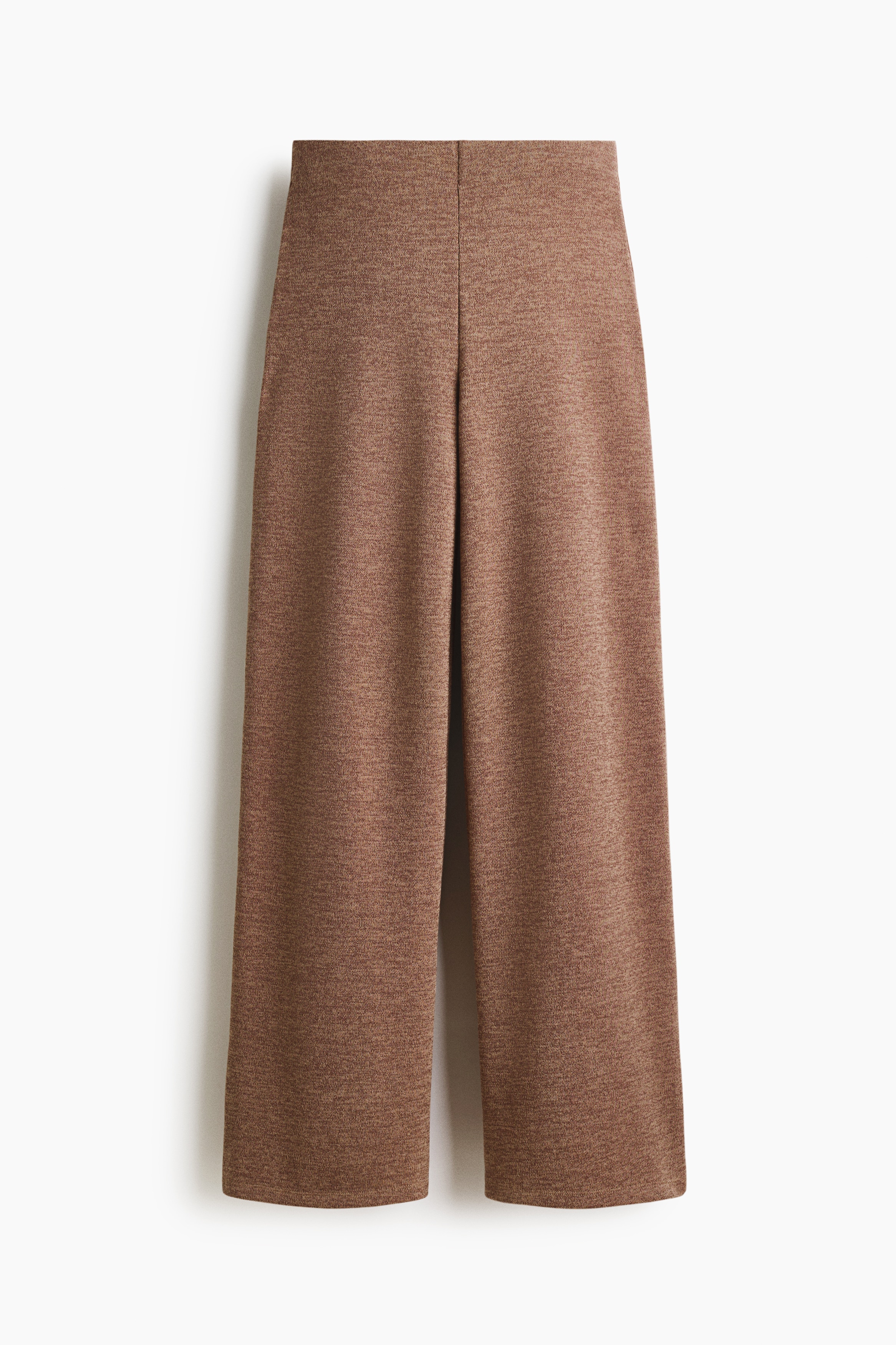 Straight-Leg Jersey Pants - Brown melange/Navy blue/Beige