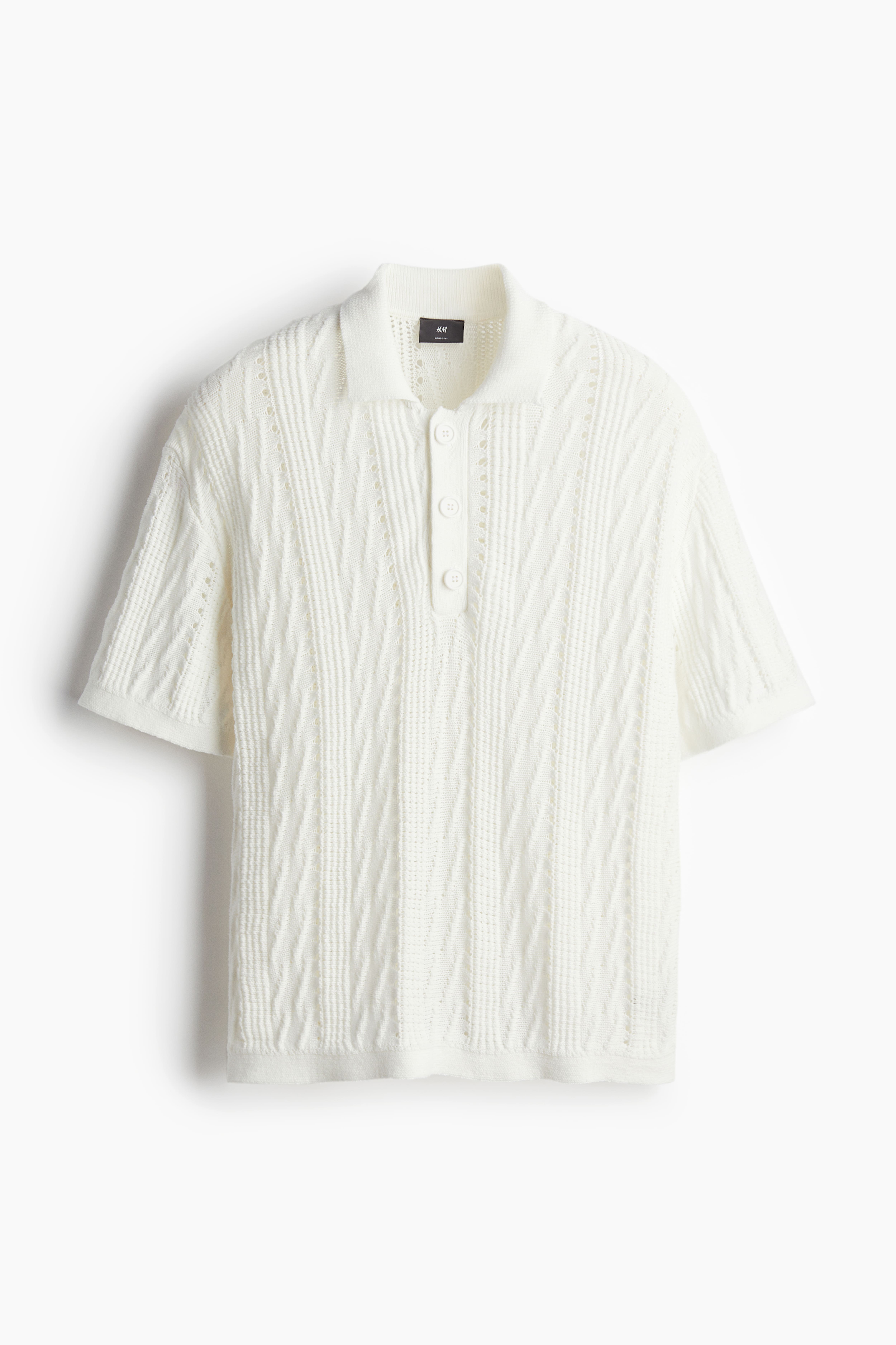 Men s white polo shirts Shop men s clothing online H M CA