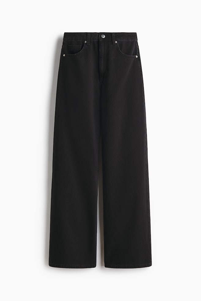 Wide Ultra High Jeans - Denim black/Ivory/Dark denim blue/Denim blue - 1
