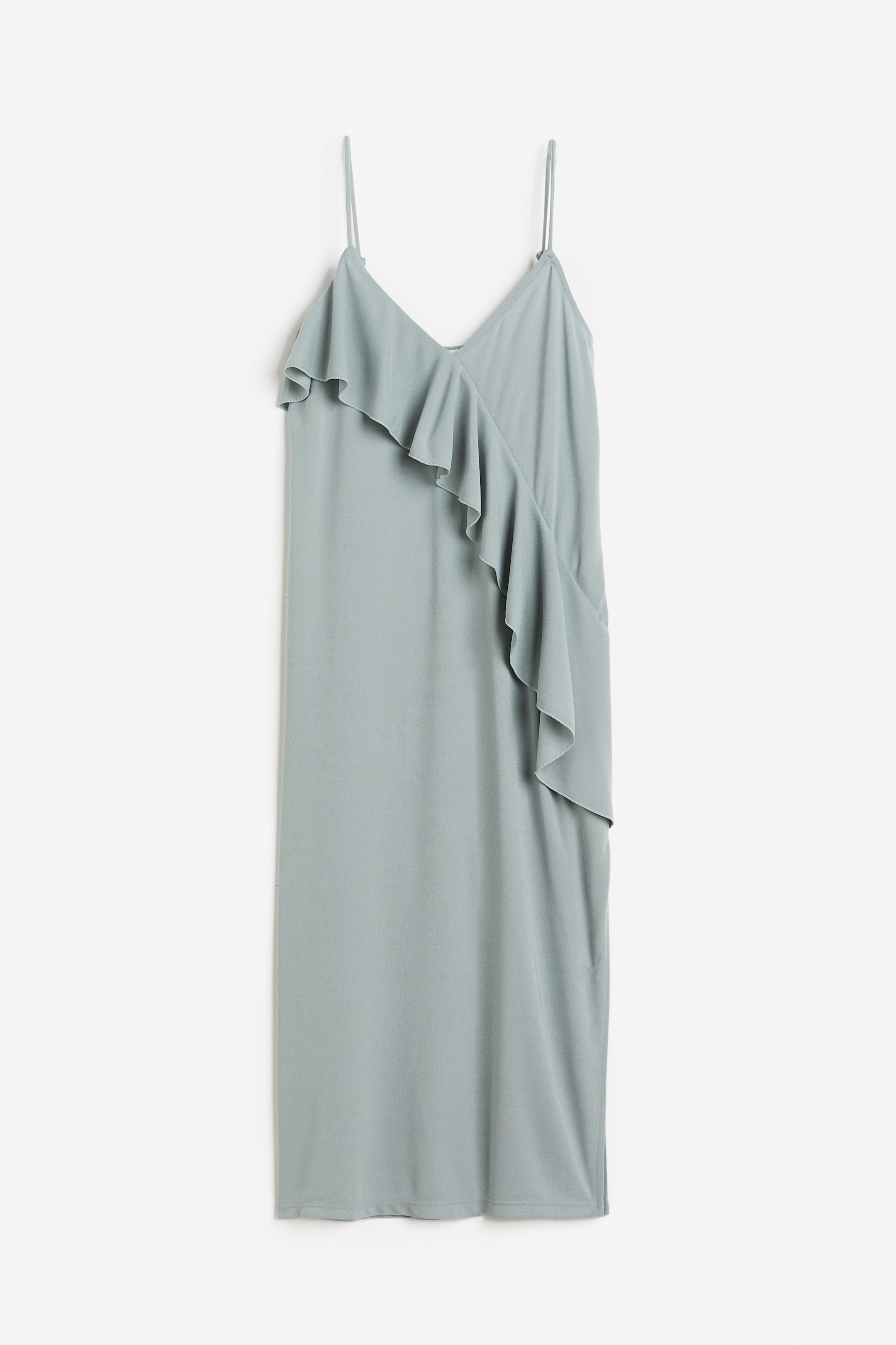 Flounce-detail Slip Dress