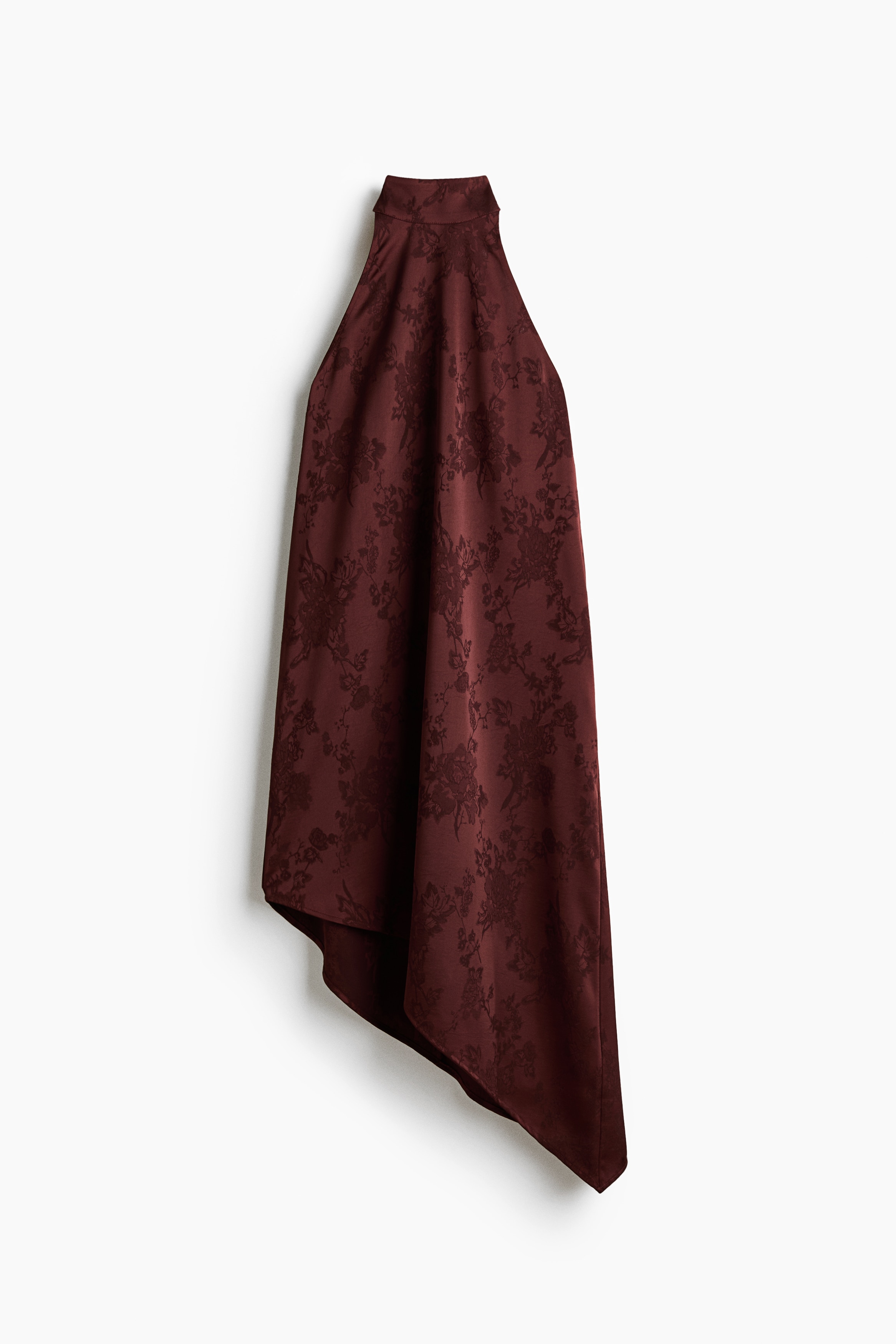 Asymmetric Dress - Burgundy