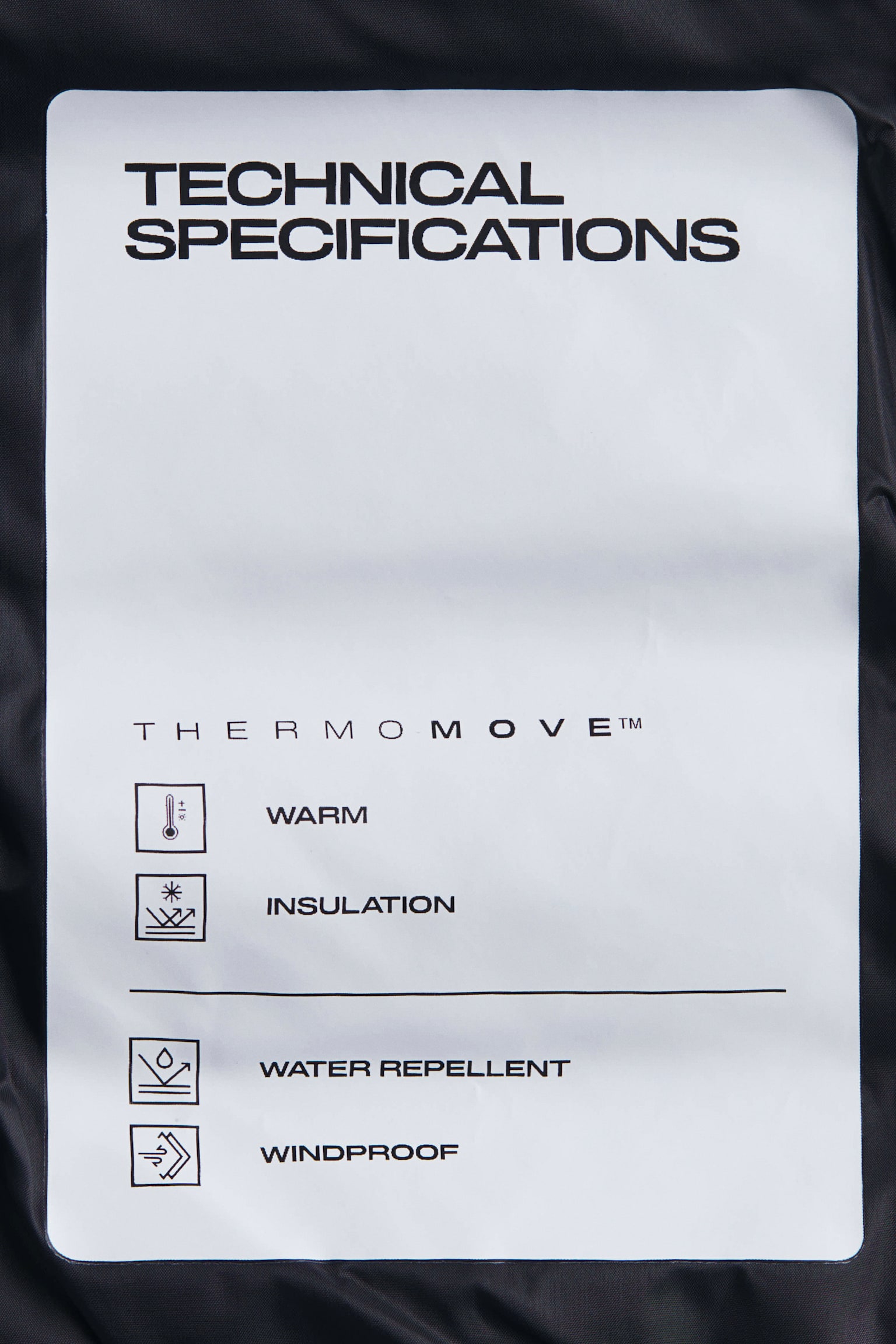 Женская куртка H&M Move Hybrid Padded Jacket with ThermoMove™, цвет: Чёрный — фото 8