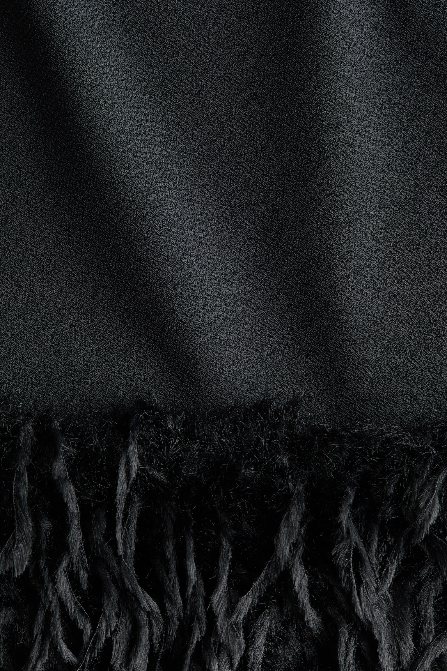 MAMA Fringe-hem mini dress - Black - 4