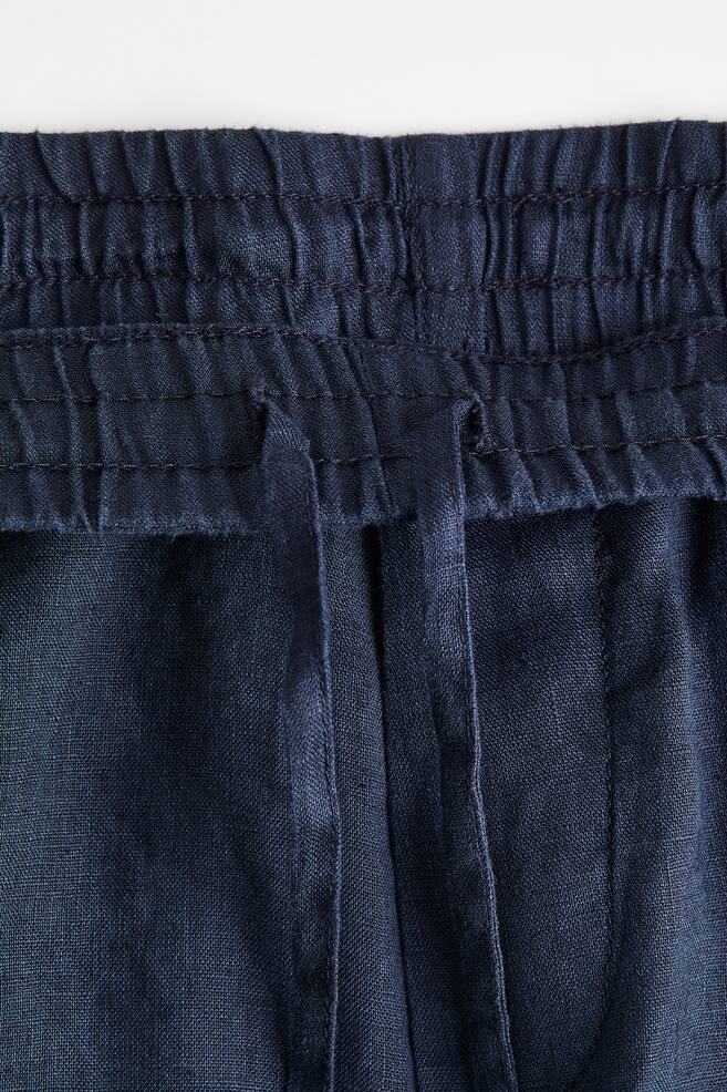 Regular Fit Linen trousers - Navy blue/Light beige/Cream/Black/dc/dc/dc - 5