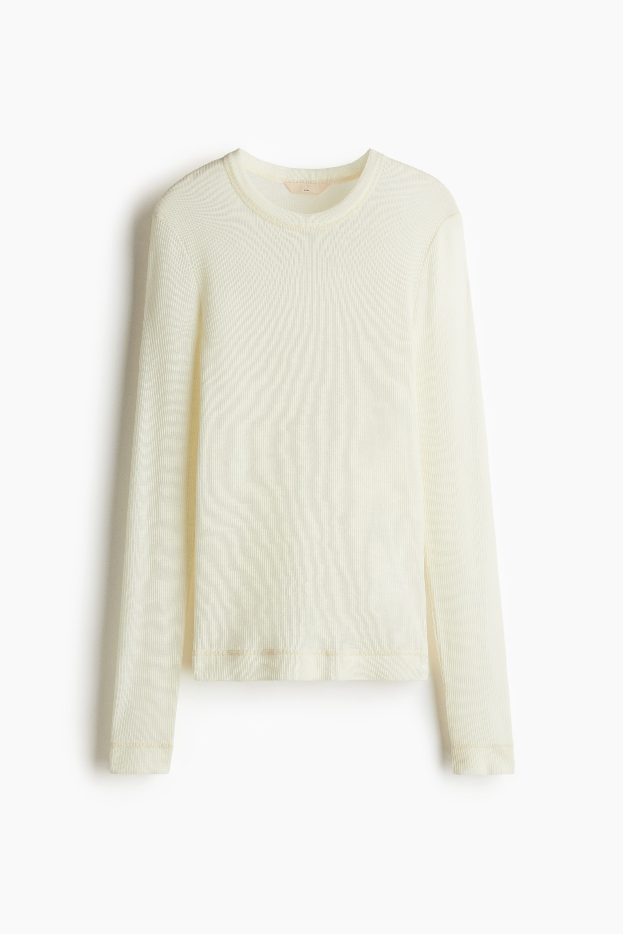 Rib-Knit Wool Top