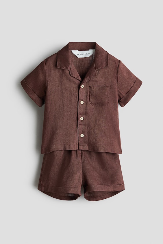 Детские топы H&M 2-Piece Linen Set