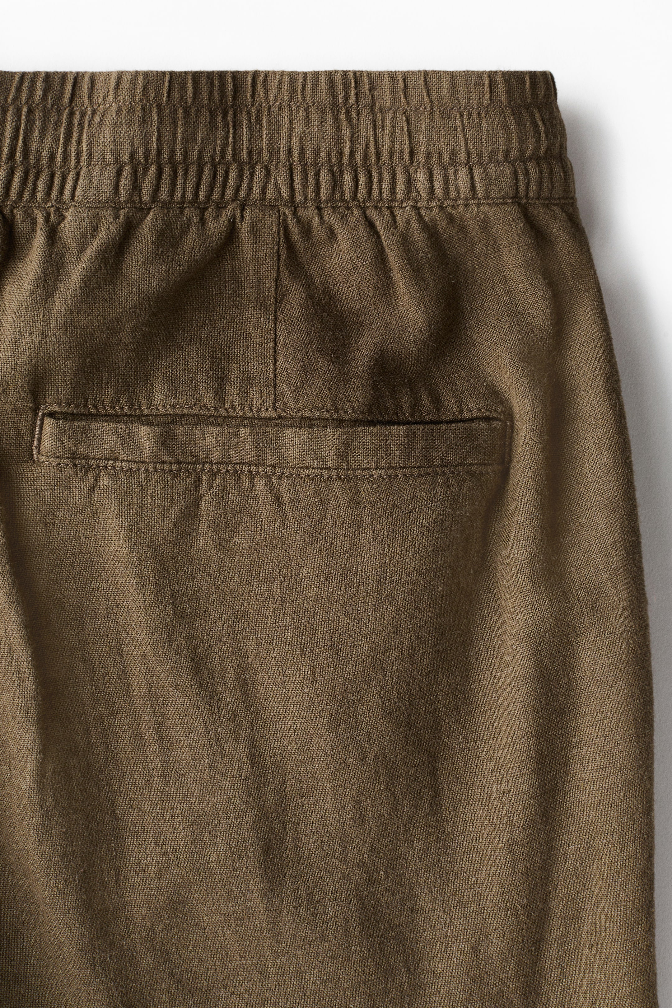 Relaxed-Fit Linen-Blend Pants