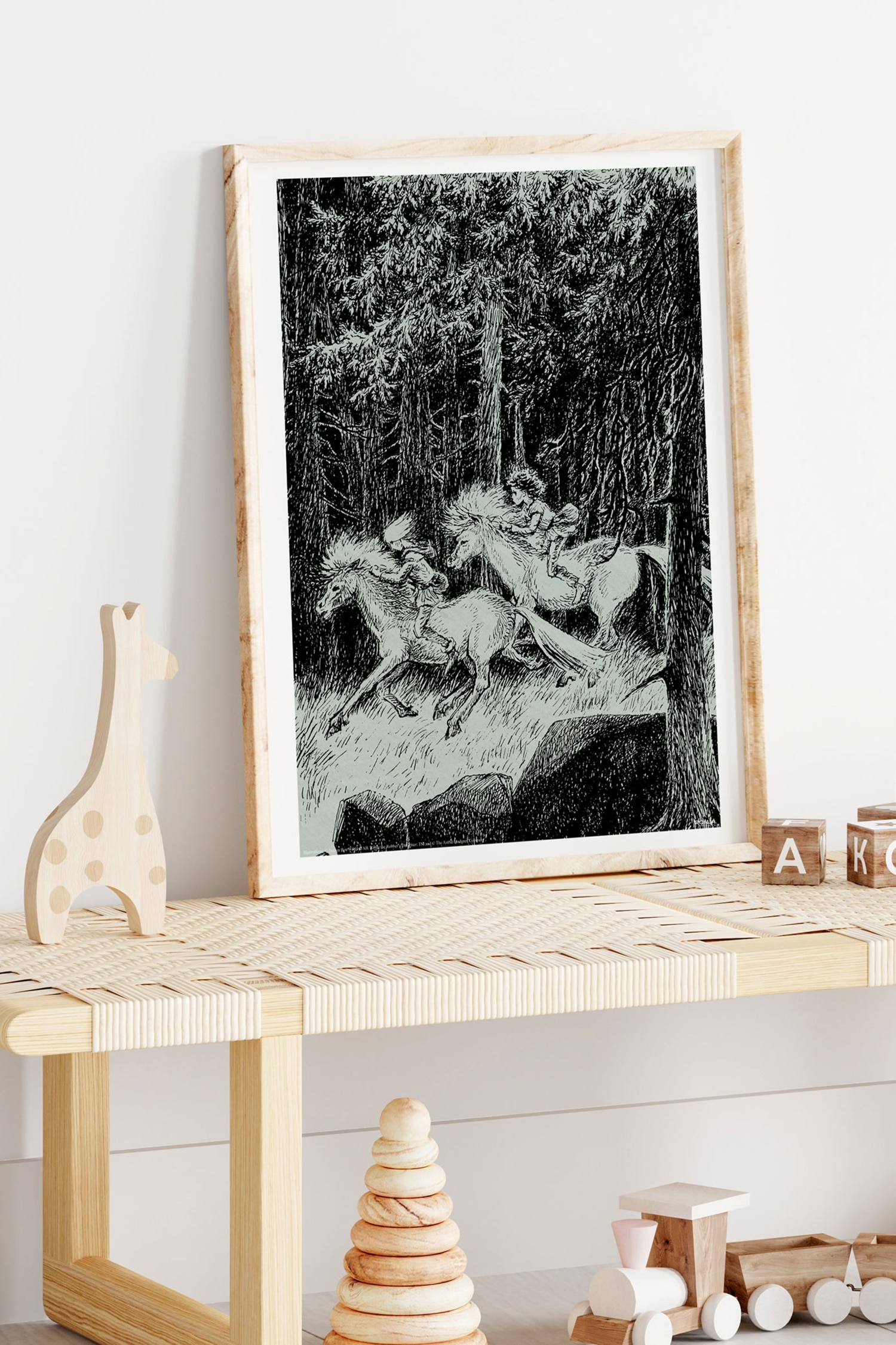 Astrid Lindgren - Riding Wild - Schwarz / Weiß