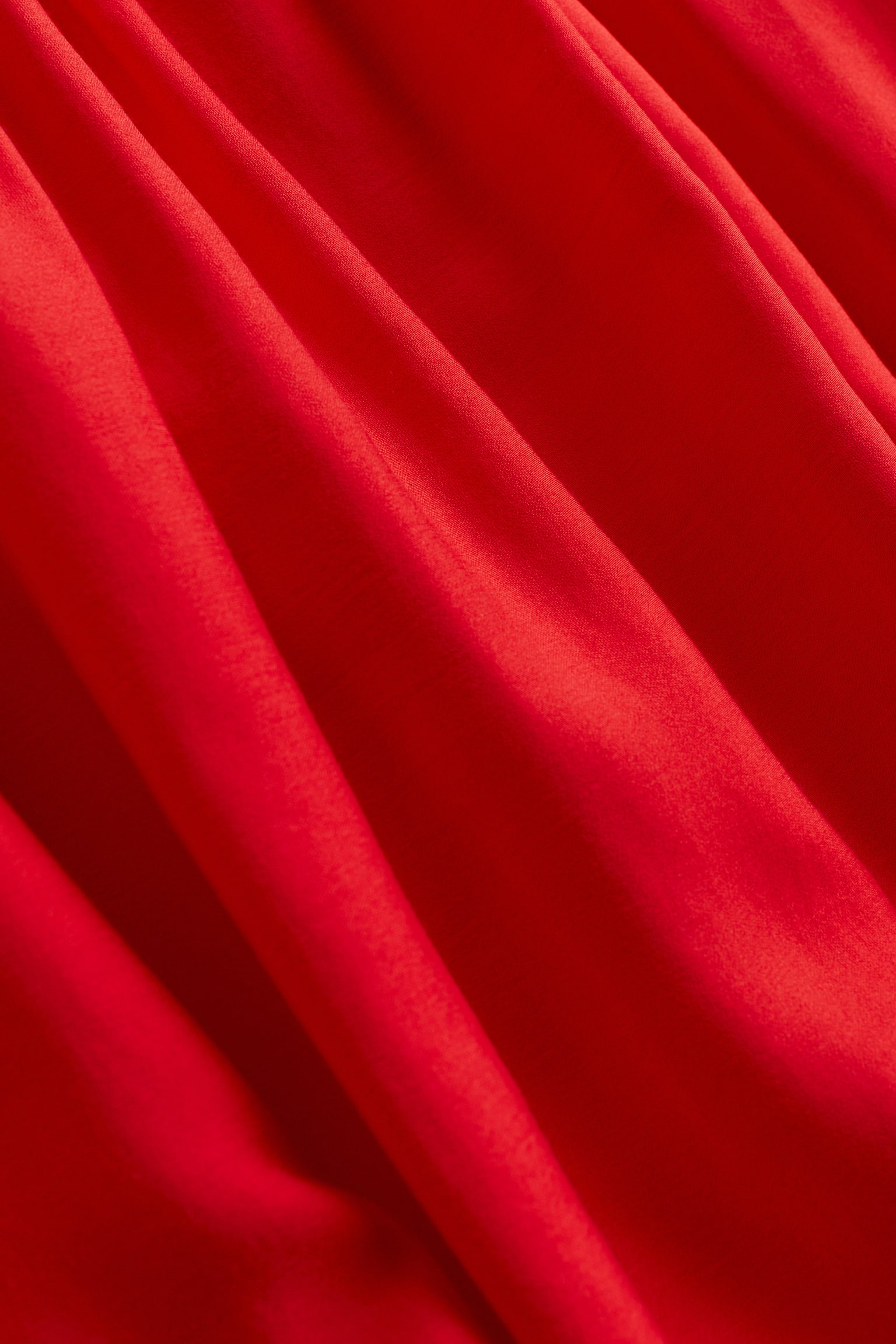 Robe oversize avec épaules nues - Rouge/Noir/motif - 6