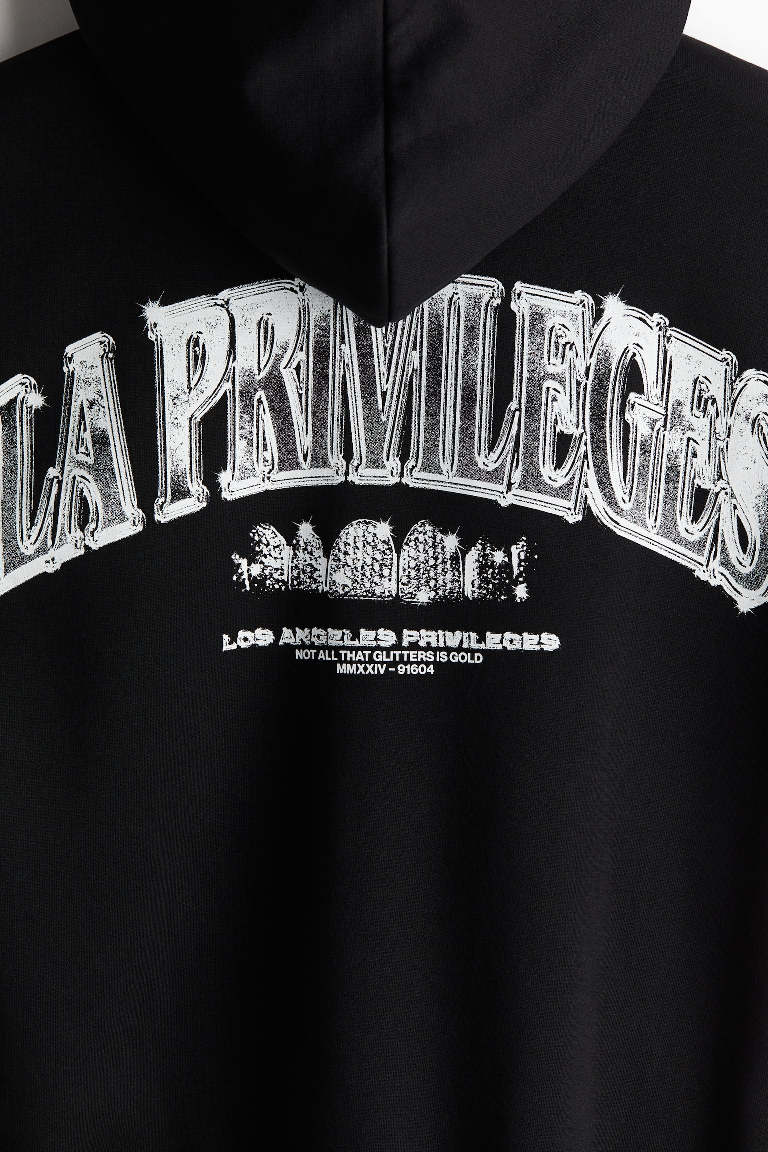 Relaxed Fit Zip-through hoodie - Black/LA Privileges/White/Royale - 7