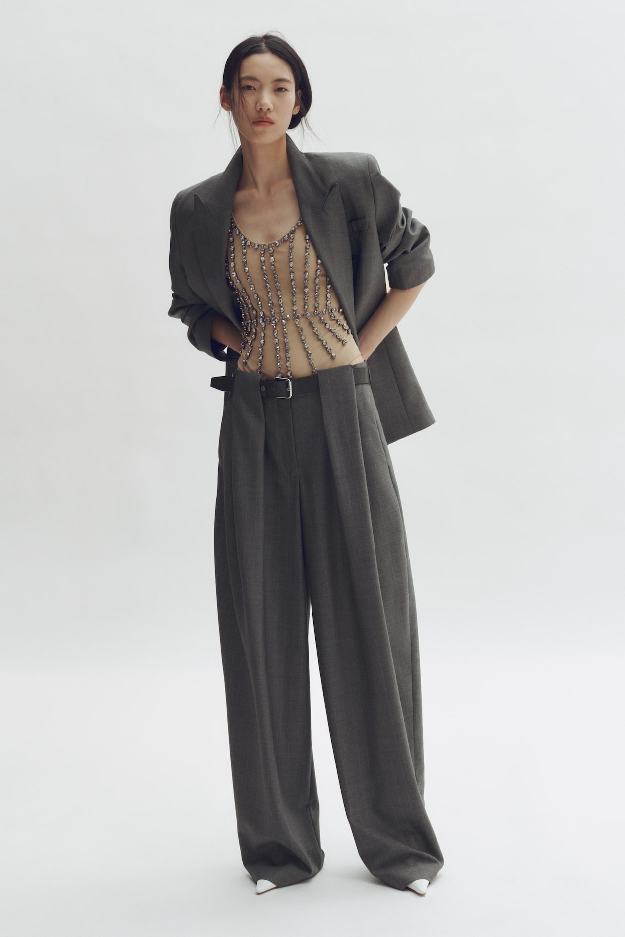 Barrel-Leg Wool Pants - image 4