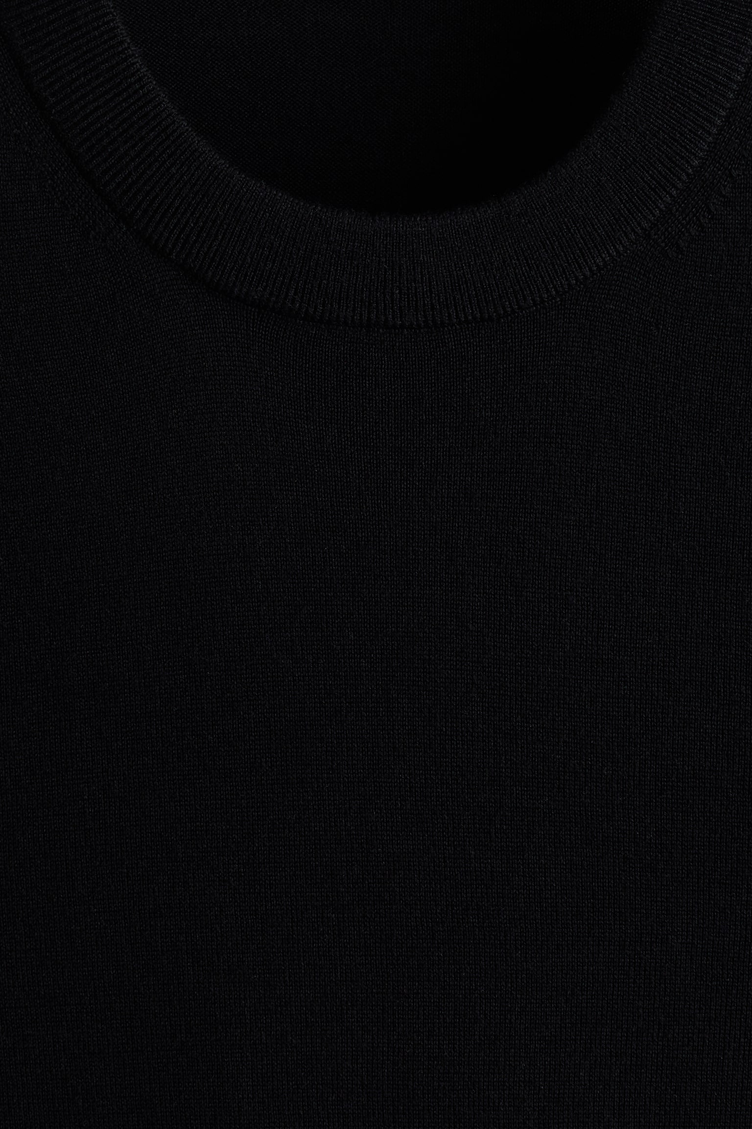 Мужской свитер H&M Regular-Fit Merino Wool, цвет: Чёрный — фото 5