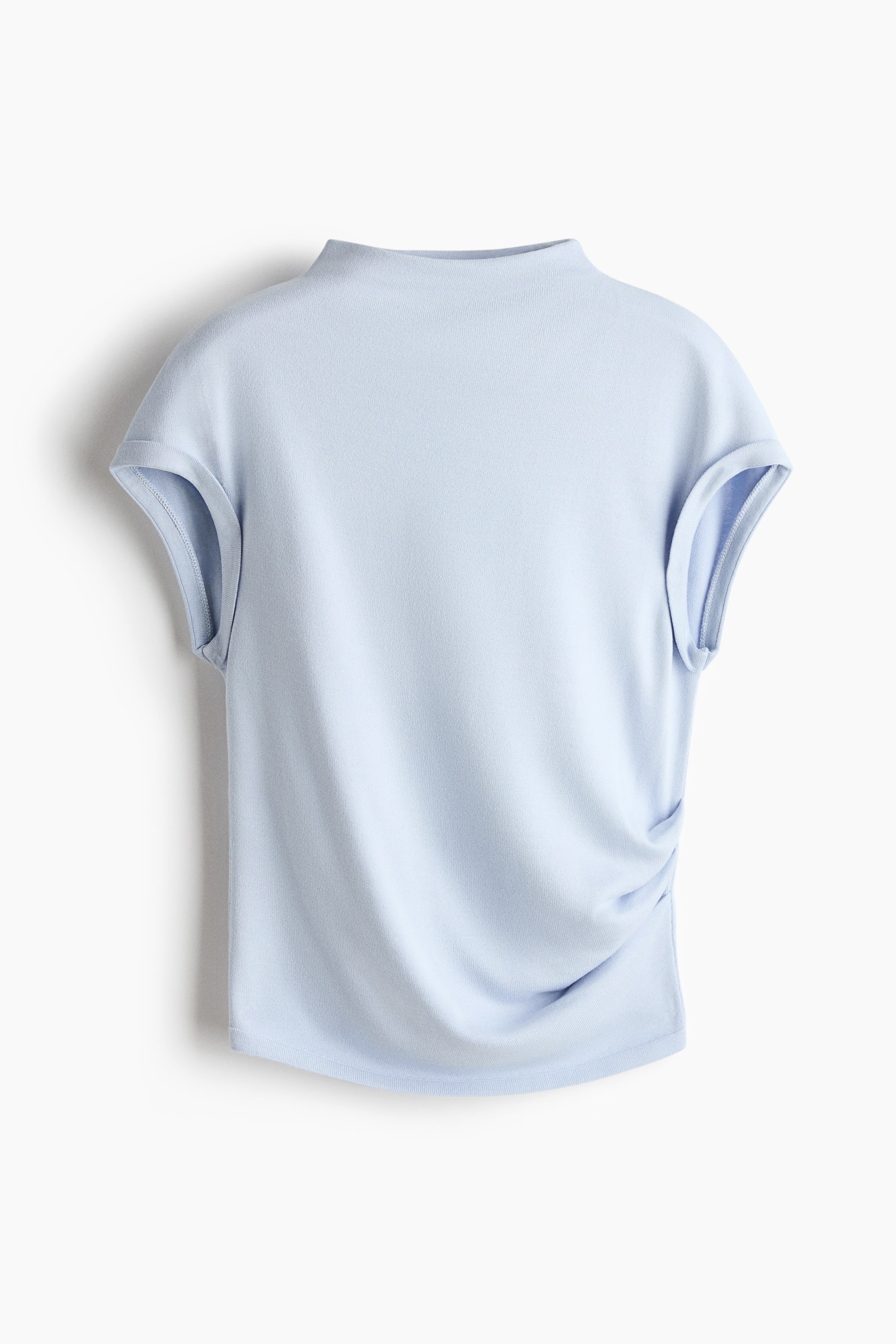 Haut à effet drapé en fin tricot