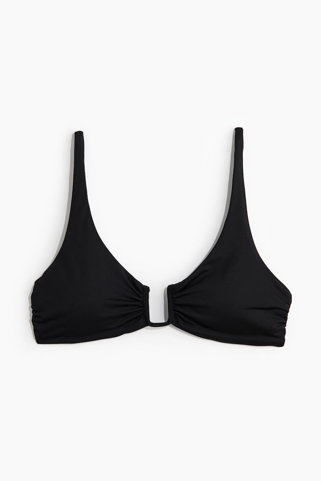 Padded bikini top - Black - 1