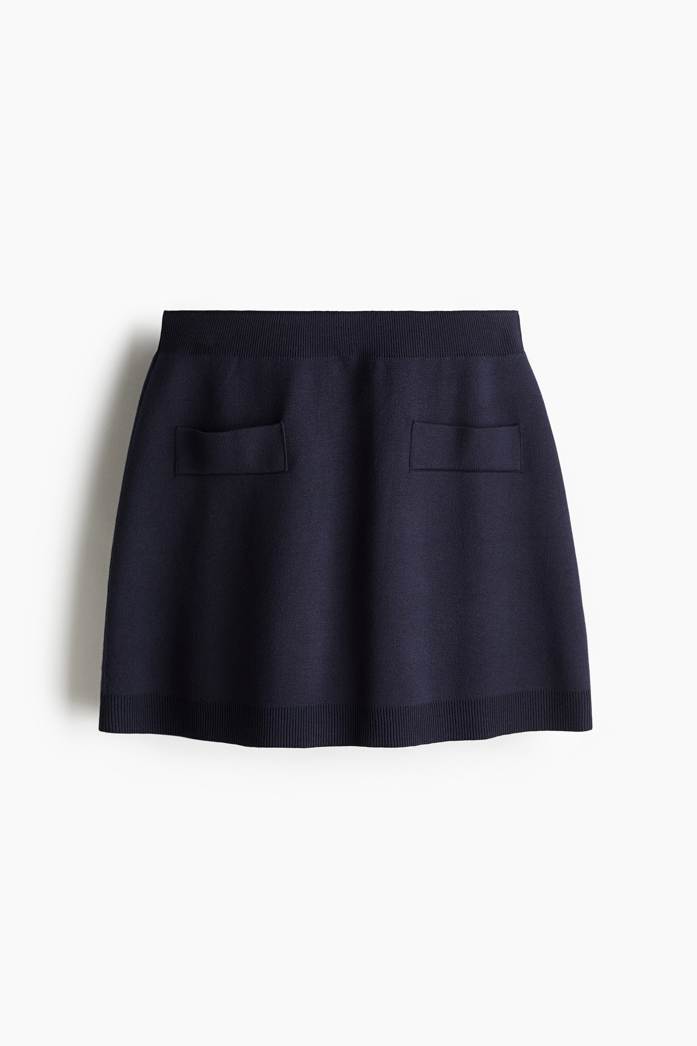 H & M - Fine-knit mini skirt - ブルー H & M - Fine-knit mini skirt - ブルー