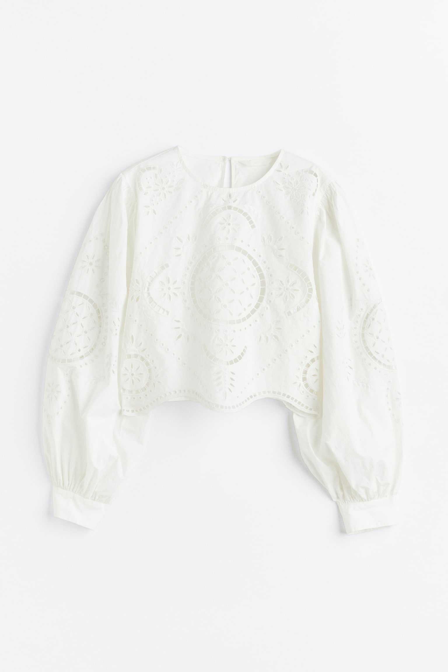 Broderie Anglaise Blouse - White