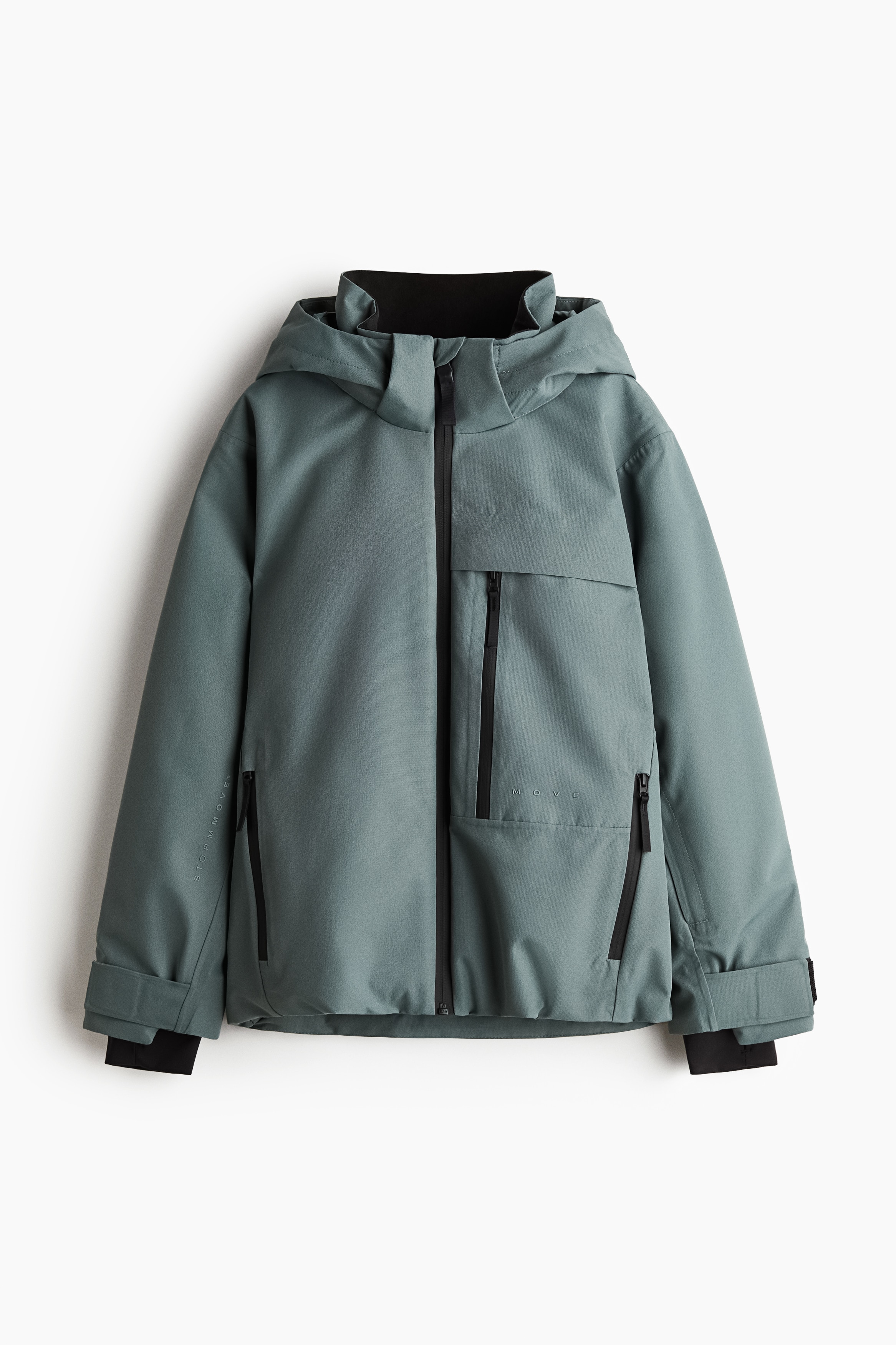 H & M - Wattierte Skijacke mit StormMove - Grau - Kinder