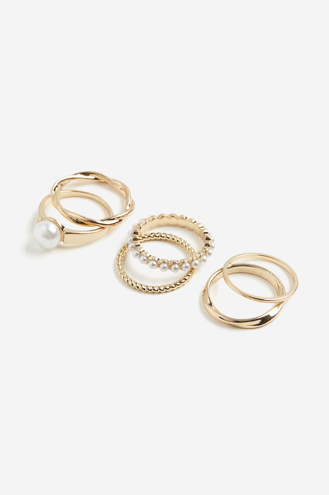 6-pack rings - Gold-coloured - 1