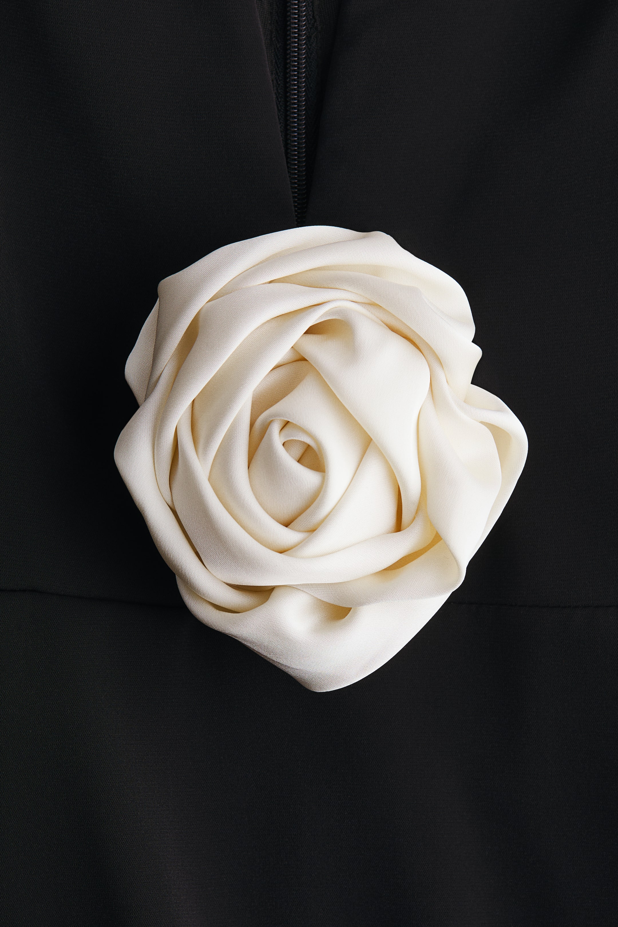 View larger image: Rose-appliqué dress - Black - Ladies | H&M 2