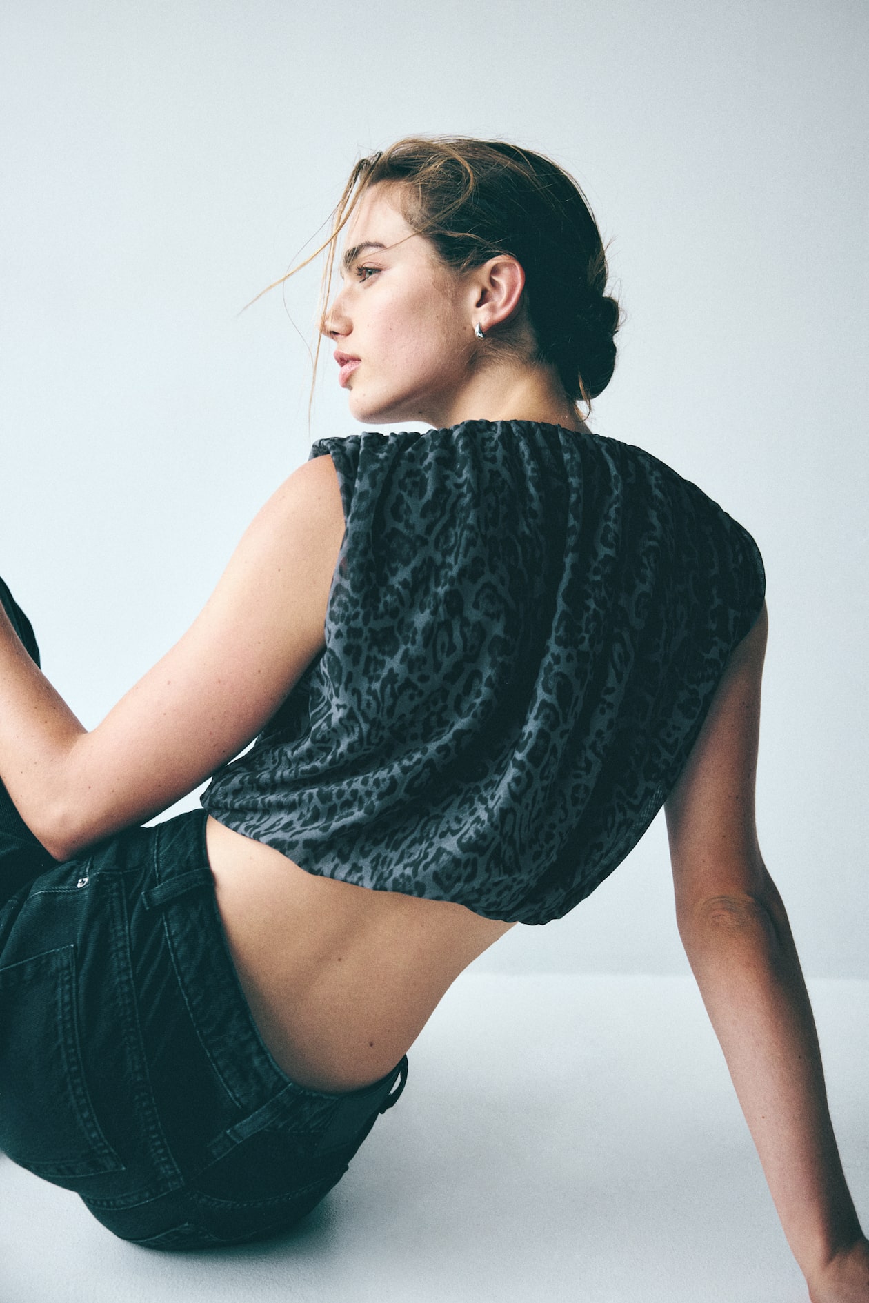 Draped Mesh Top - image 2