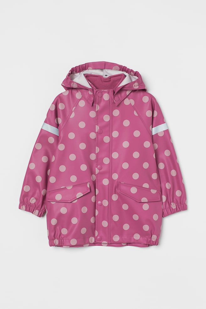 Rain jacket - Dark pink/Spotted - 1