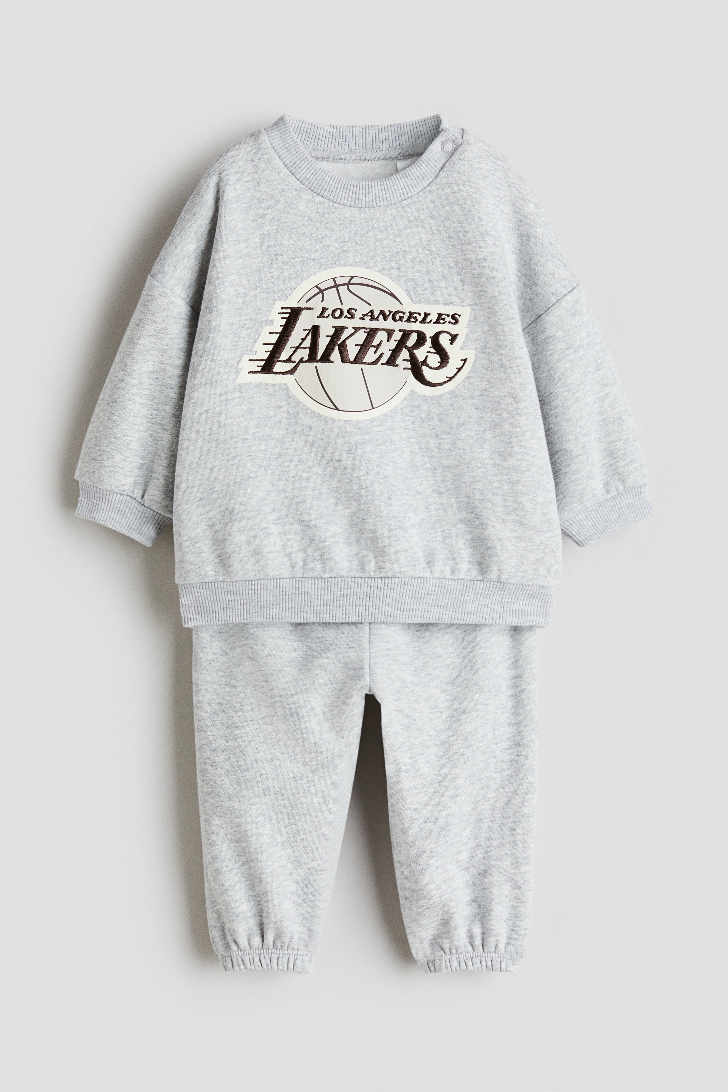 Dvodelni komplet od duks materijala - Svetlosiva/Los Angeles Lakers