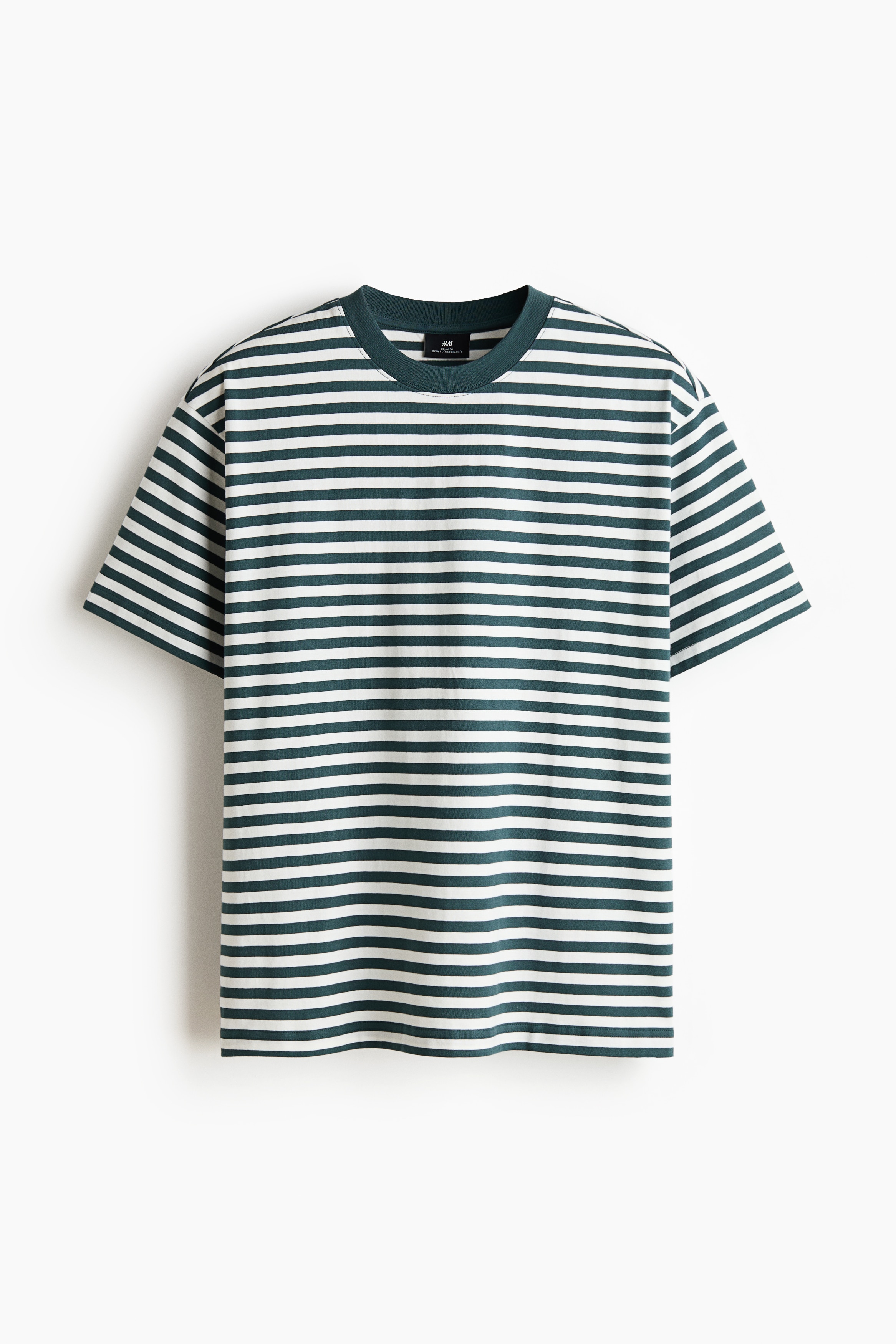 Relaxed Fit T-shirt - Teal/Striped/Black/White/Dark grey/Forest green/Burgundy/Khaki green/Brown/Blue/Brown/Pink/Dusty blue/Orange/Dark teal/Green/Light blue/Dark plum purple/Beige/Light blue/Beige