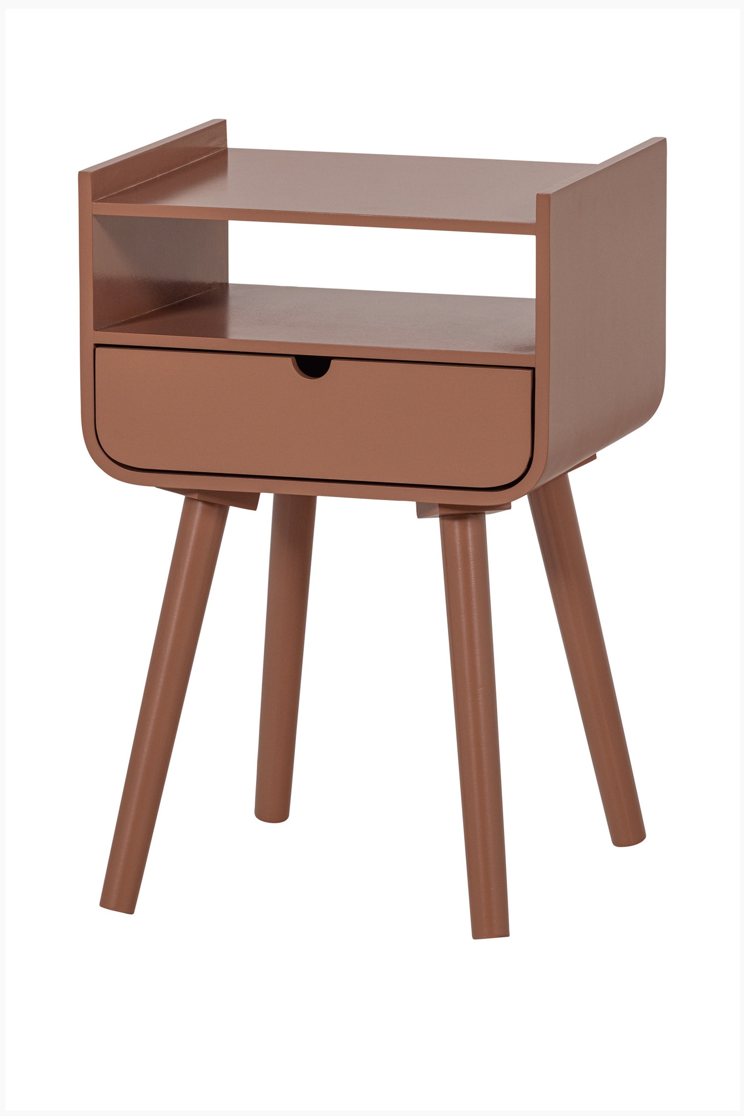 Table De Chevet/table D’appoint Nils - Rose/Marron