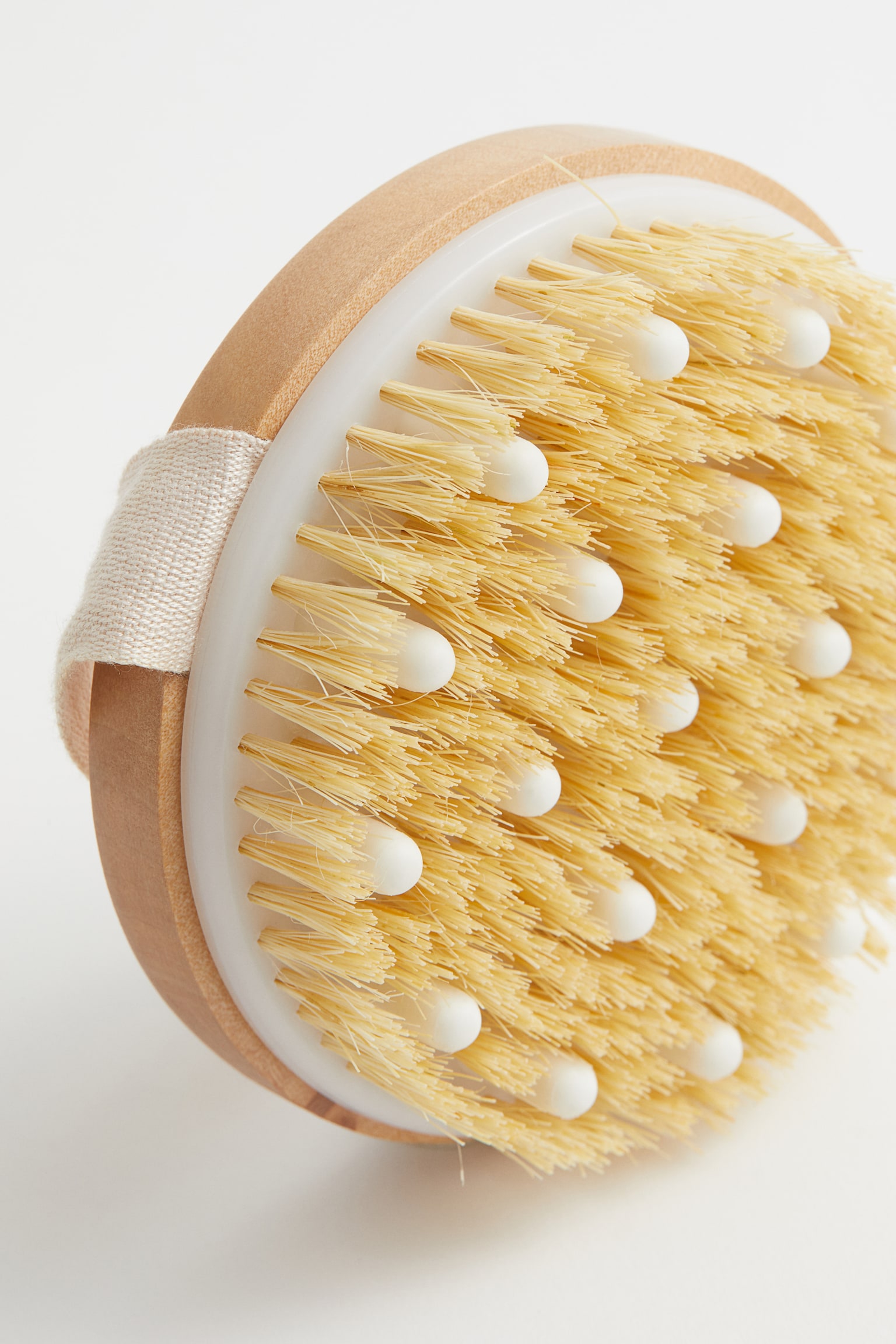 Brosse ronde pour brossage à sec - Beige clair/blanc - 3