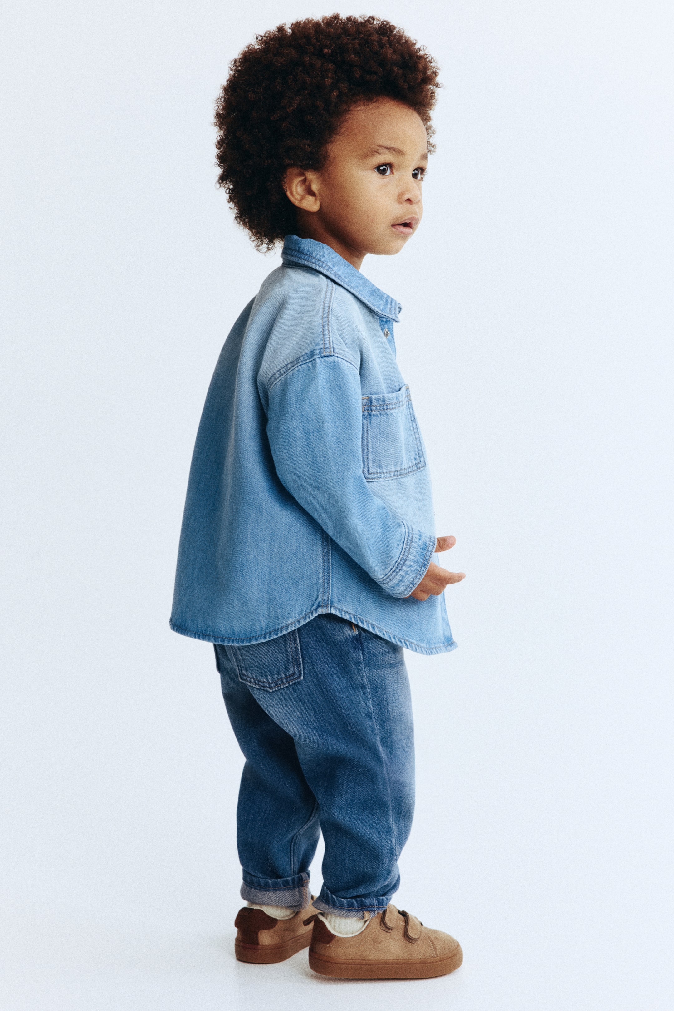 View larger image: Cotton Jeans - Denim blue - Kids | H&M CA 4