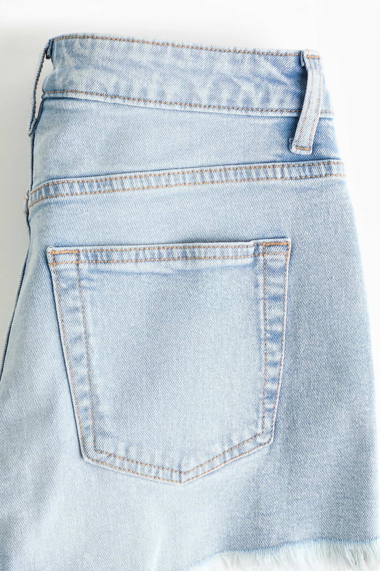 Frayed Denim Shorts - image 5
