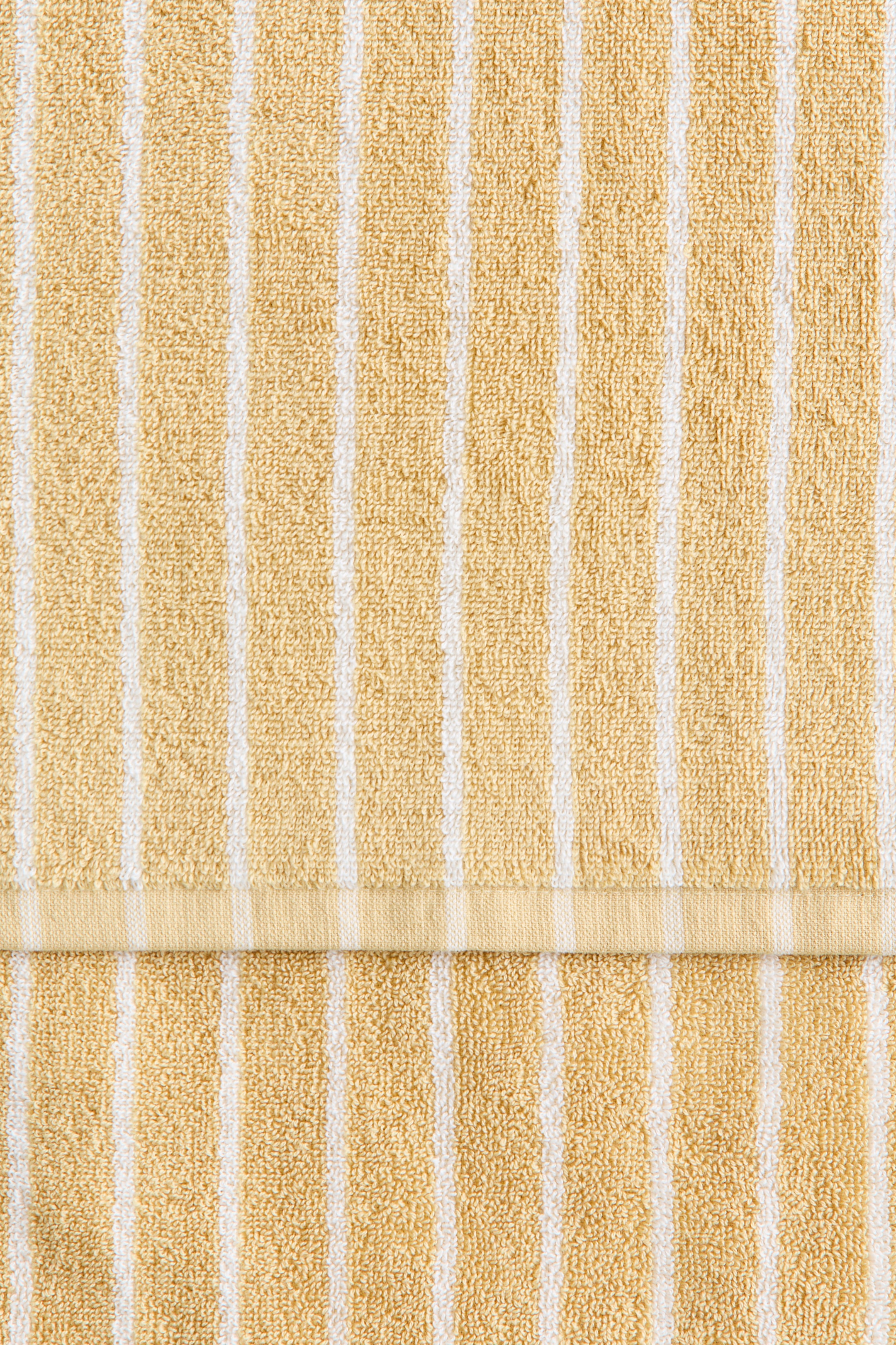 View larger image: Striped bath towel - Yellow/White striped - Home All | H&M IN 3