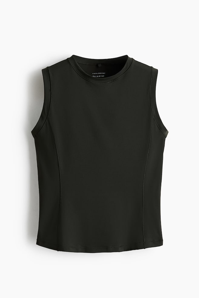 Sporttanktop met DryMove™ - Slim Fit - Berggroen/Ivoorwit/Donker heidepaars - 1
