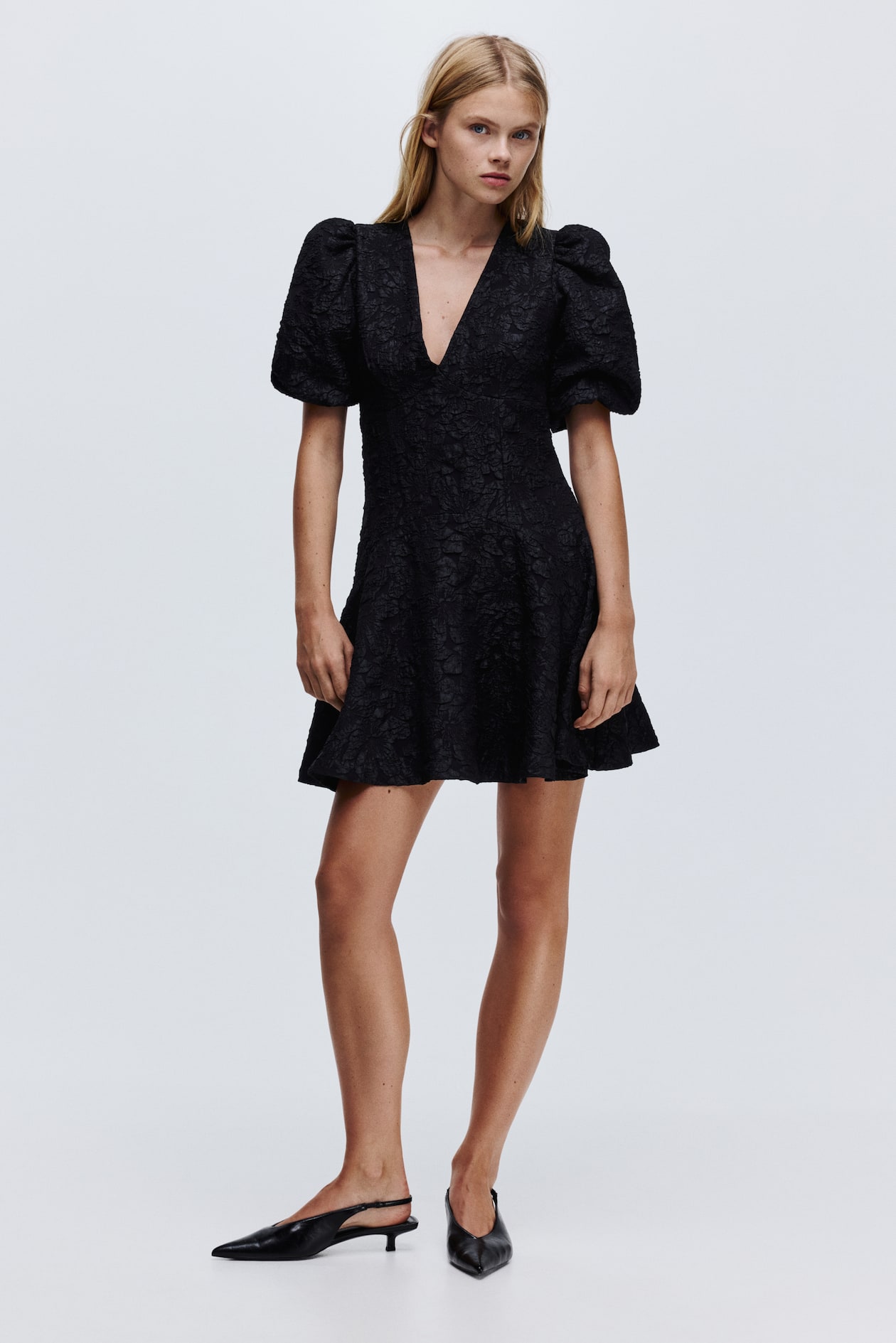 Puff-Sleeved Dress - image 3