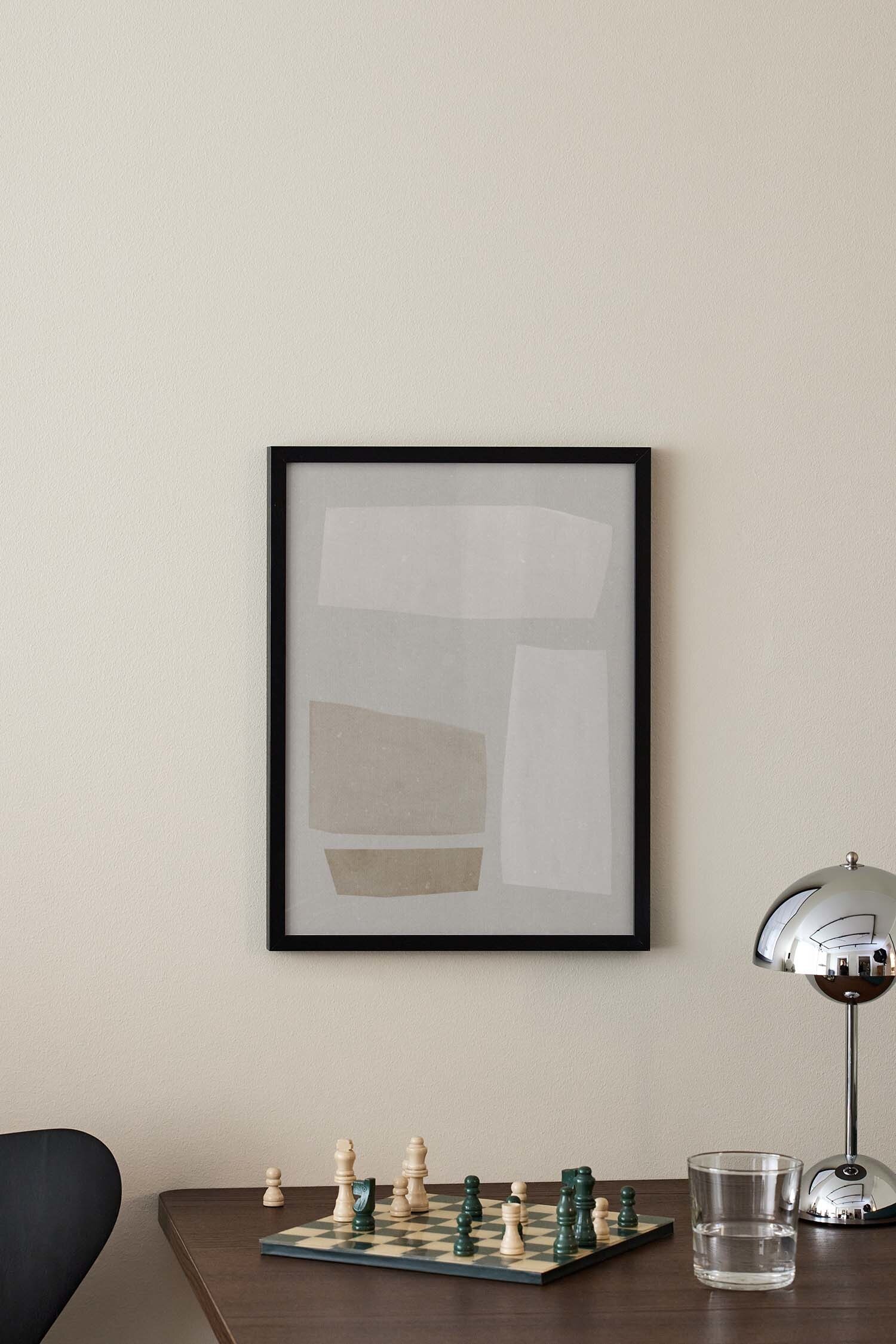 Pebbles Plakat - Beige/grå