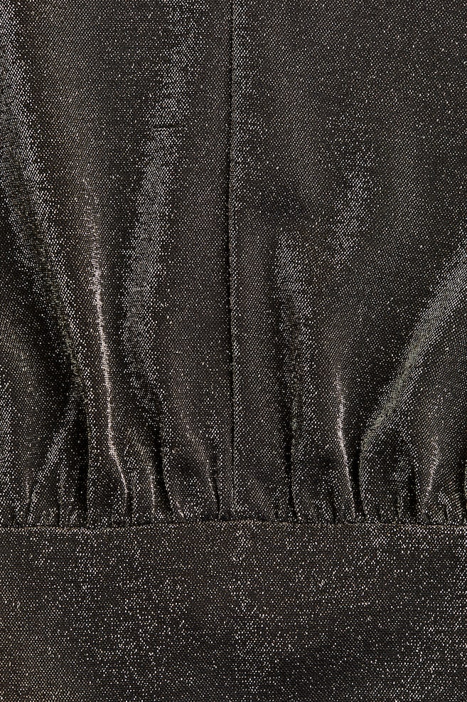 Robe en jersey scintillant - Marron foncé - 2