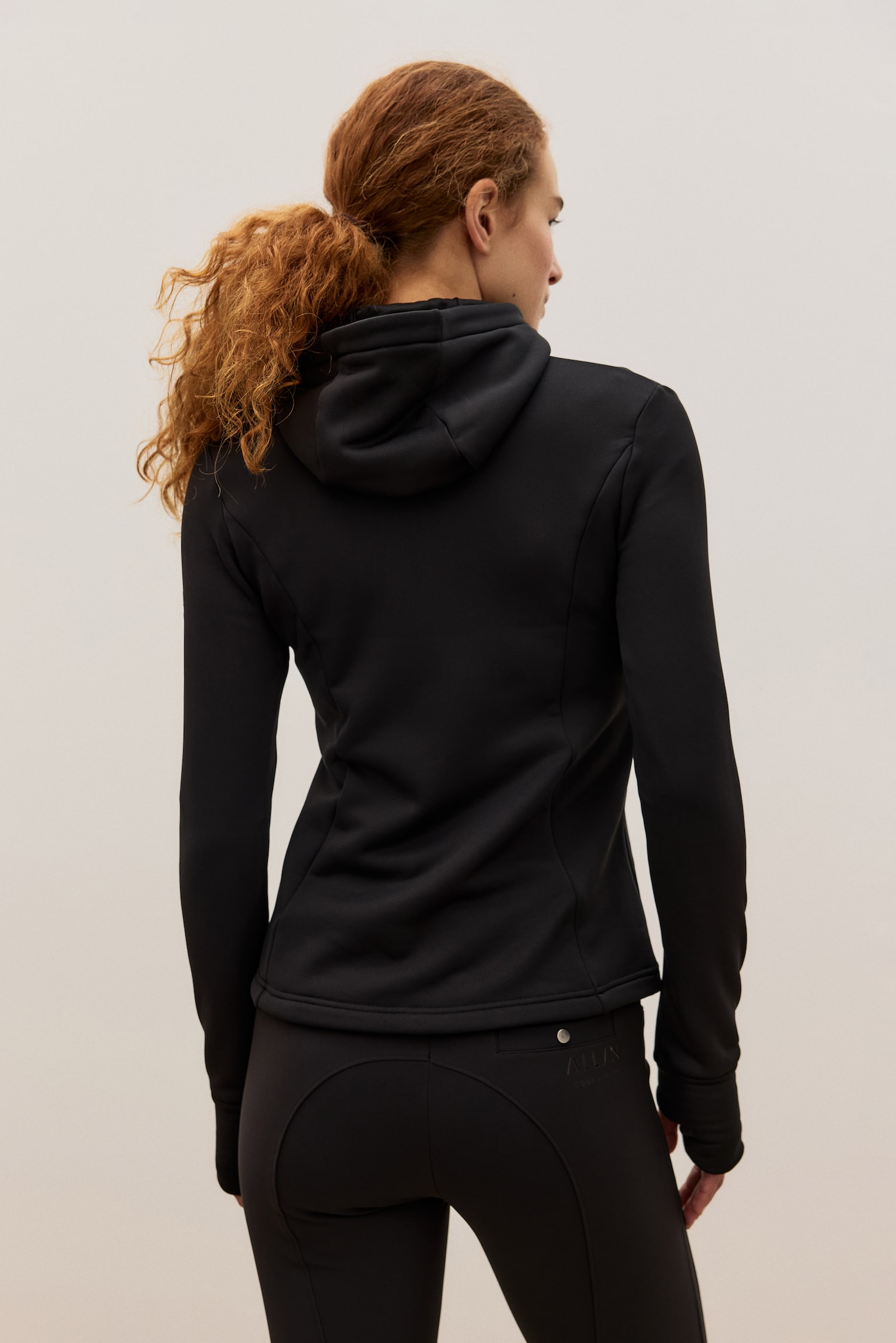 Slim Fit Hooded Sports jacket - Black/Khaki green - 7