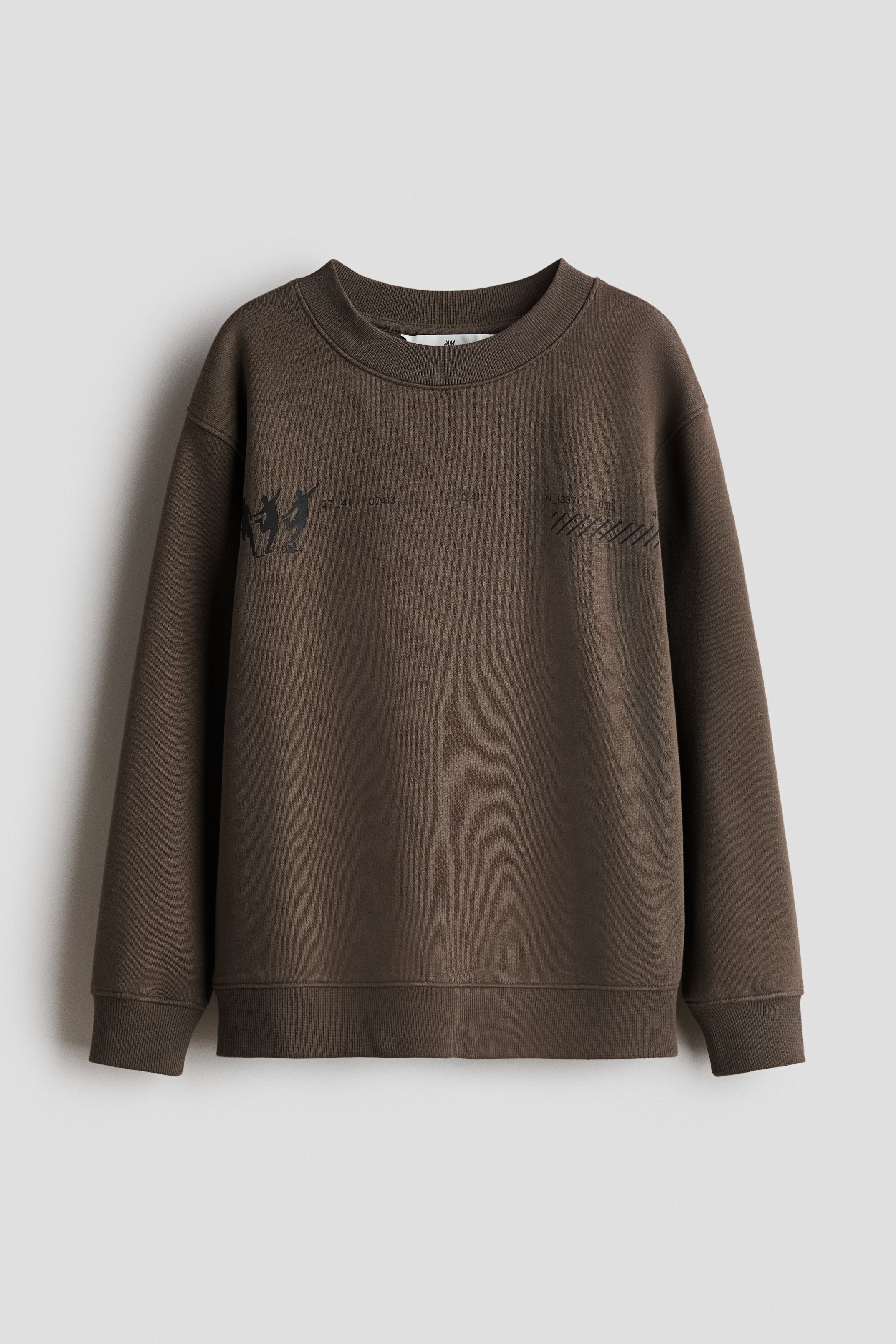 Sweatshirt with Printed Motif - Brown/soccer players - Kids | H&M US