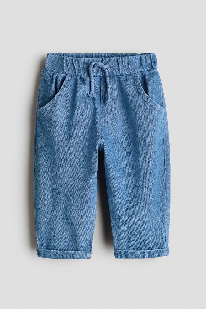 Denim-look trousers - Light denim blue - 1
